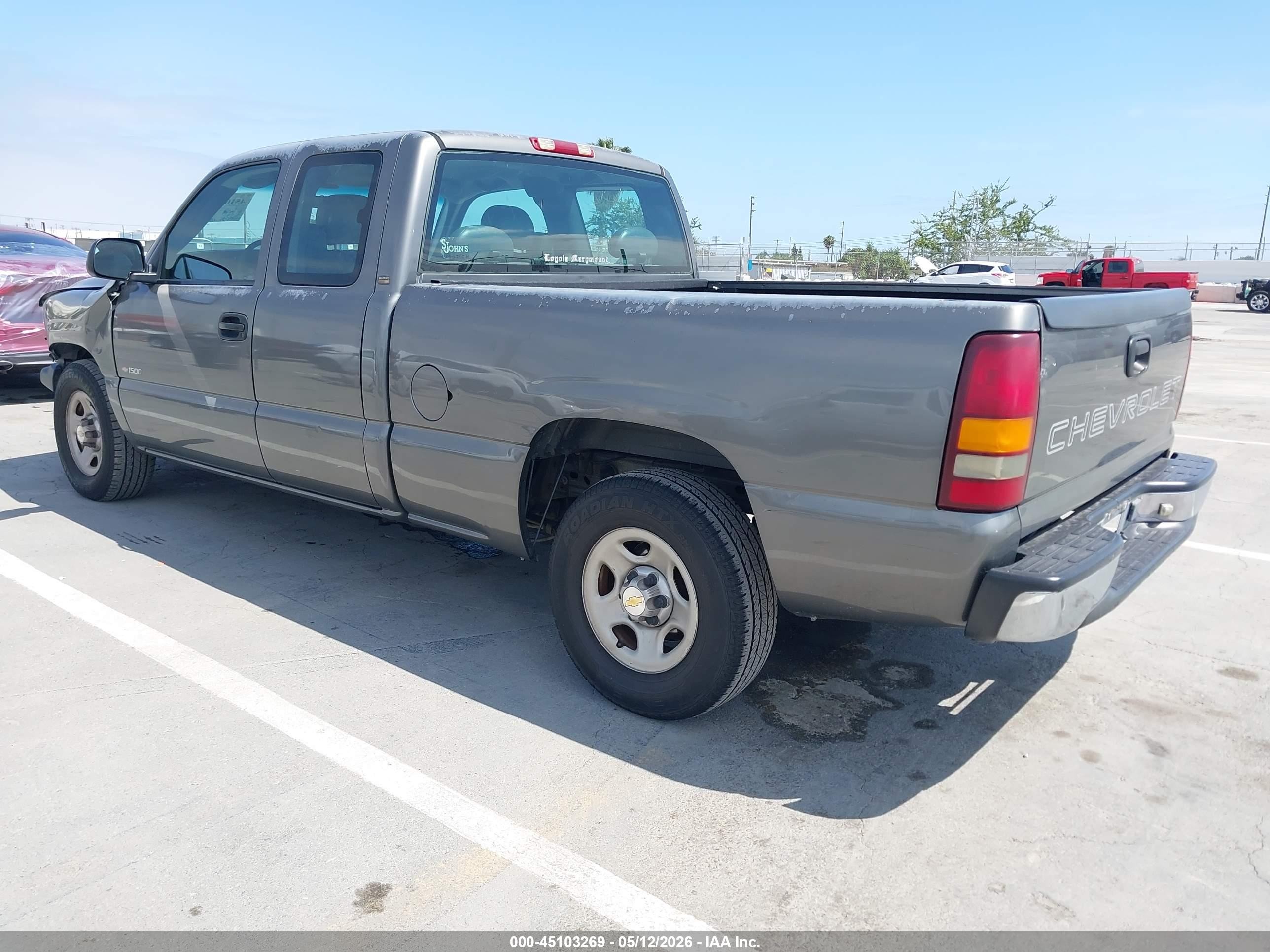 2001 Chevrolet Silverado 1500   Gray vin: 2GCEC19W711374282