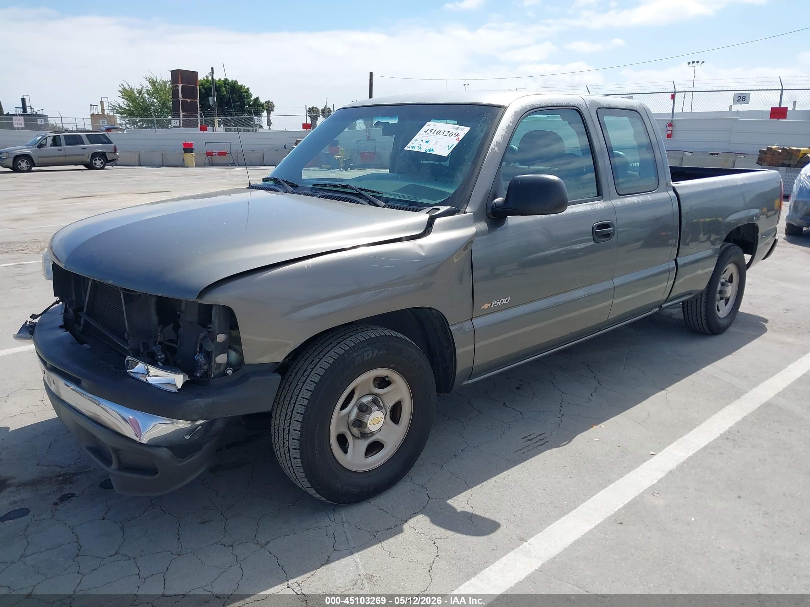 2001 Chevrolet Silverado 1500   Gray vin: 2GCEC19W711374282