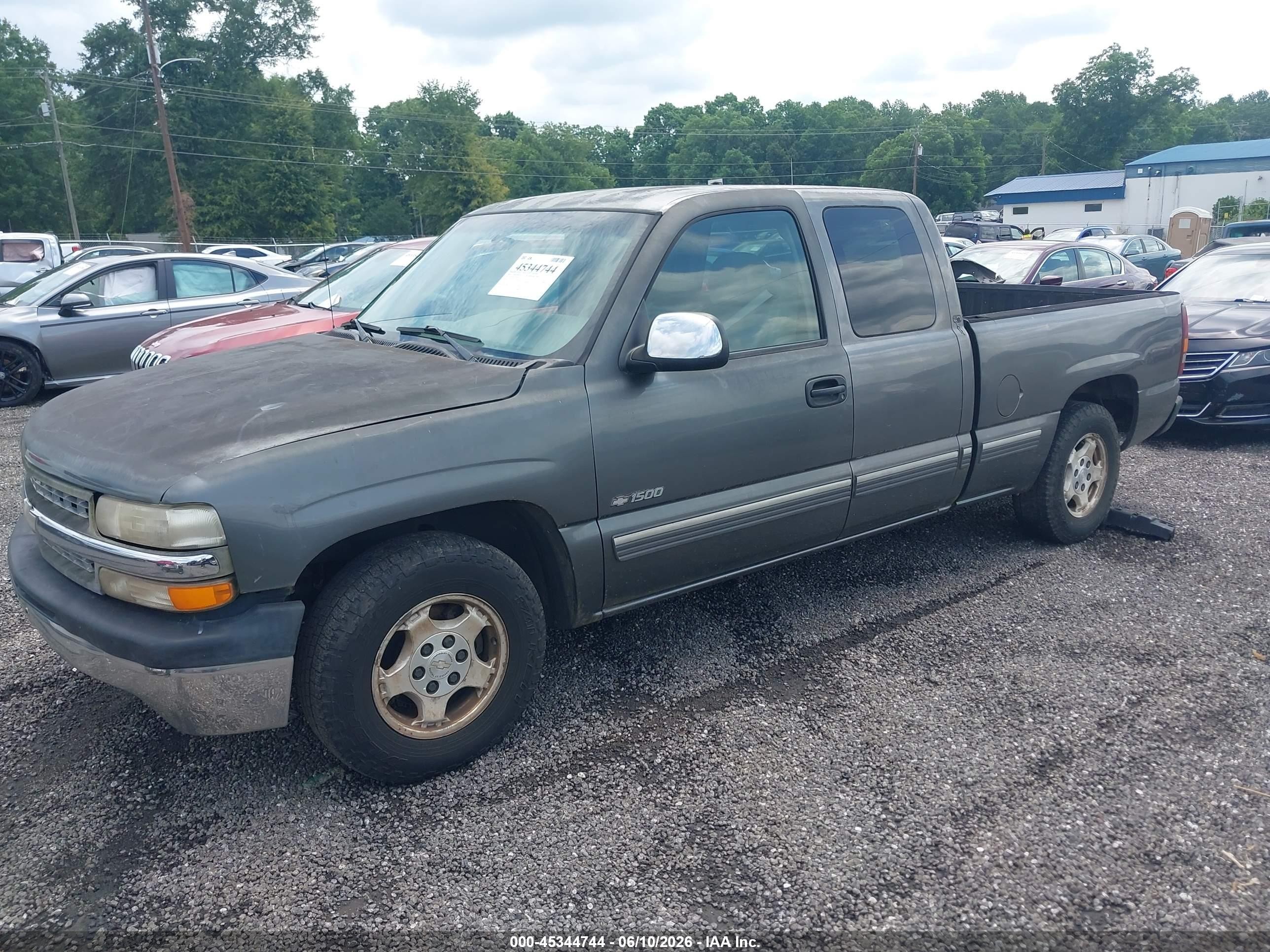 2000 Chevrolet Silverado 1500 Ls Gray vin: 2GCEC19W7Y1330292