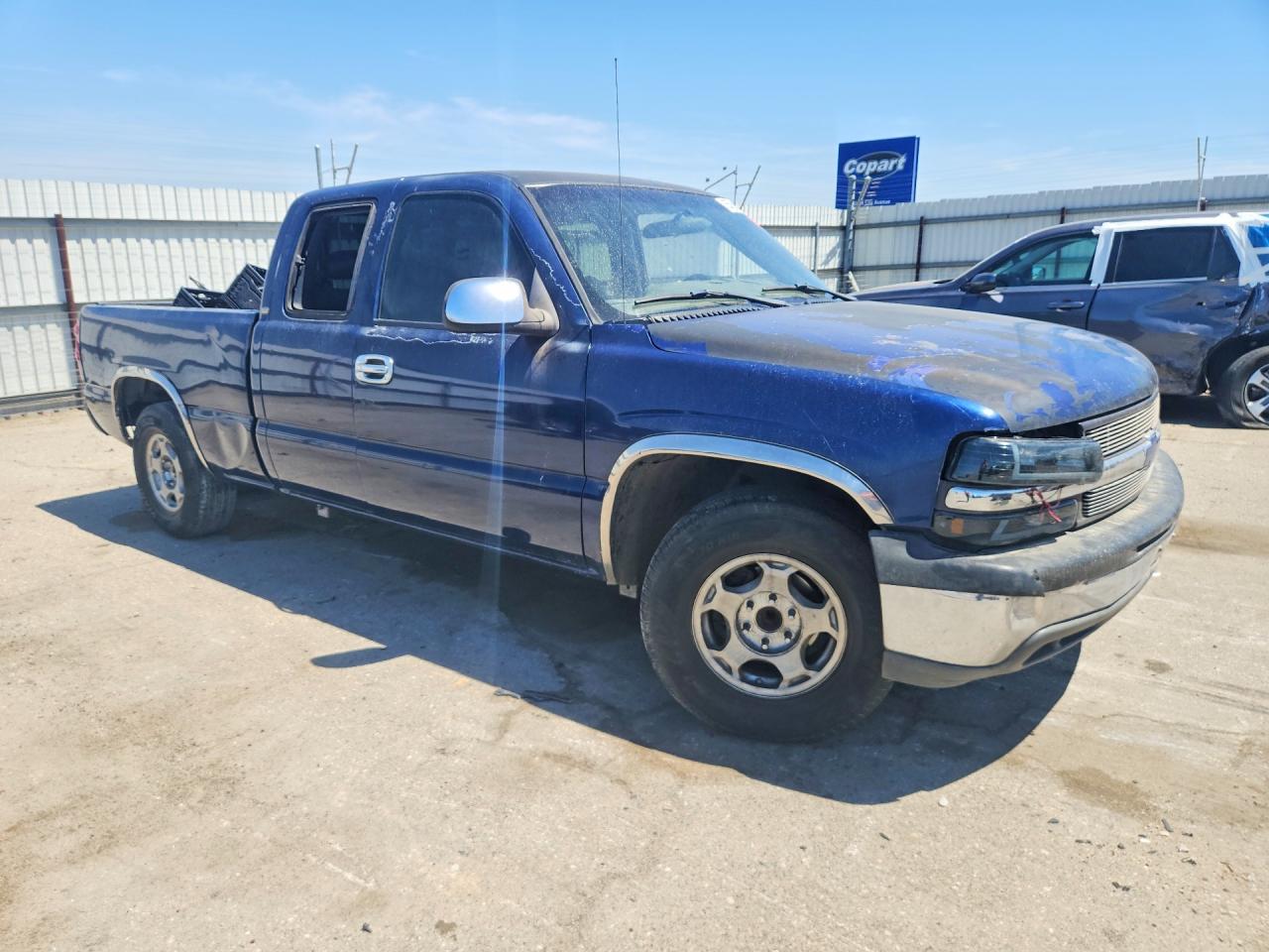 2002 Chevrolet Silverado C1500 Blue vin: 2GCEC19X121188148