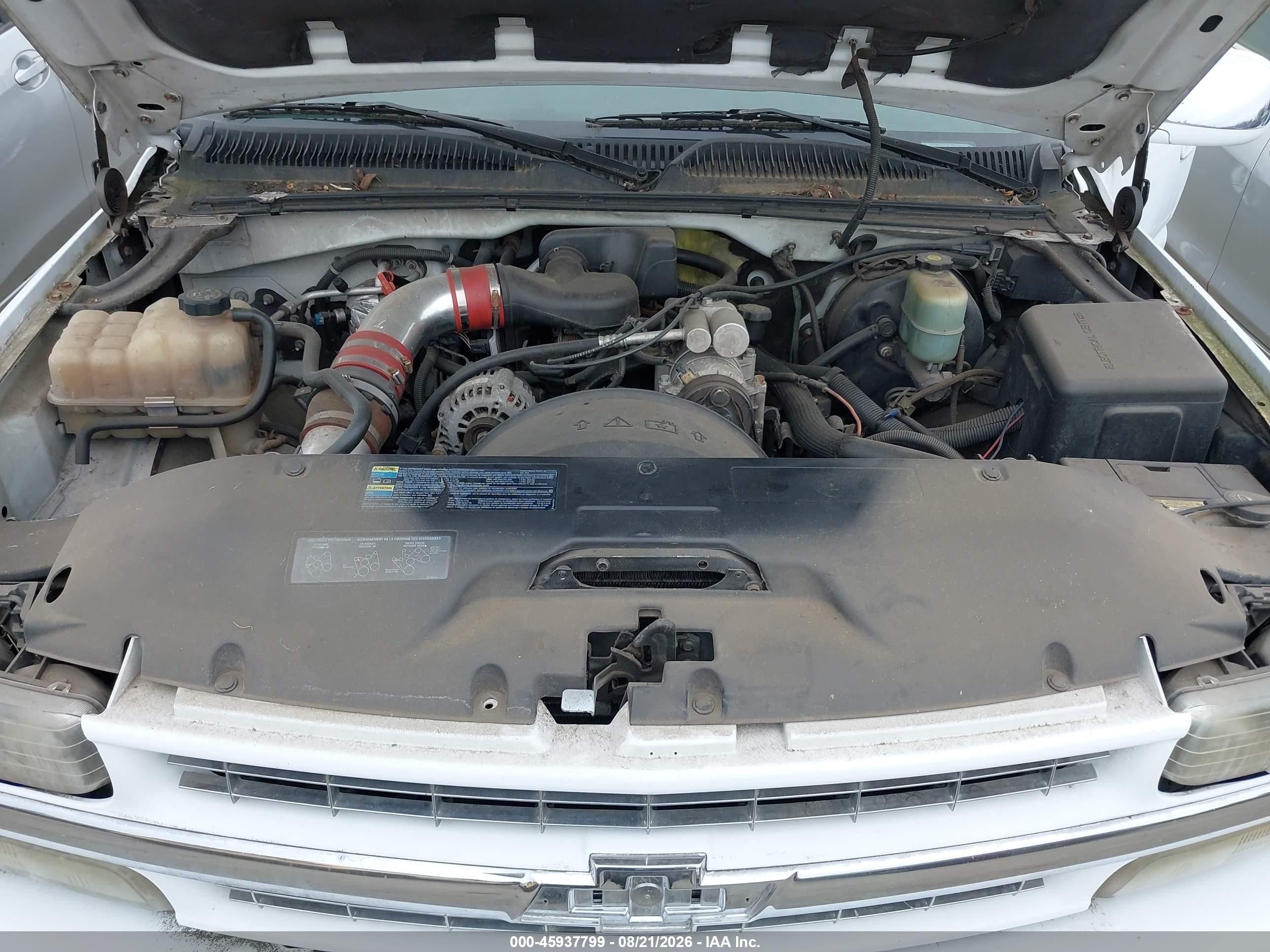 2002 Chevrolet Silverado 1500 Ls White vin: 2GCEC19X321217231