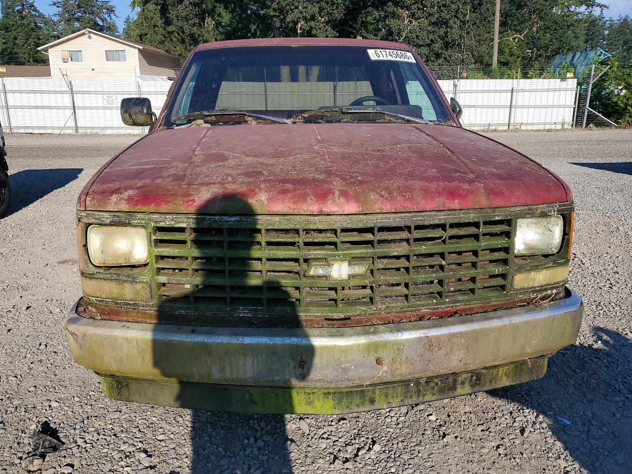 1991 Chevrolet Gmt-400 C1500 Burgundy vin: 2GCEC19Z9M1205136