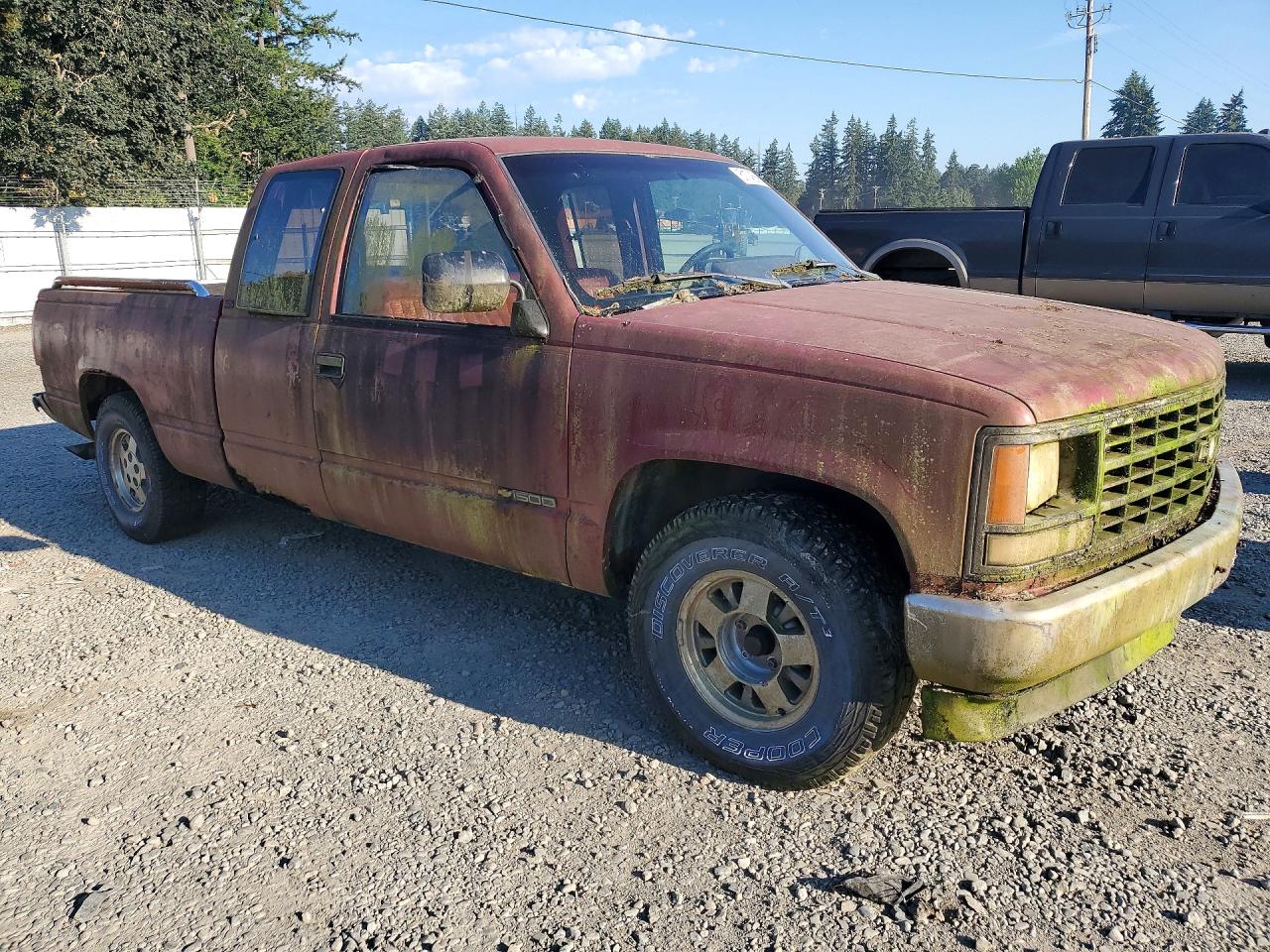 1991 Chevrolet Gmt-400 C1500 Burgundy vin: 2GCEC19Z9M1205136
