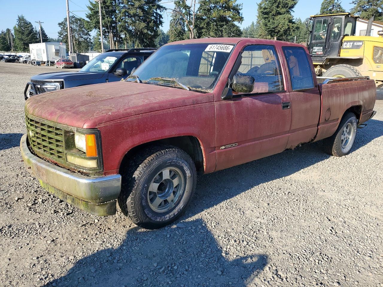 1991 Chevrolet Gmt-400 C1500 Burgundy vin: 2GCEC19Z9M1205136