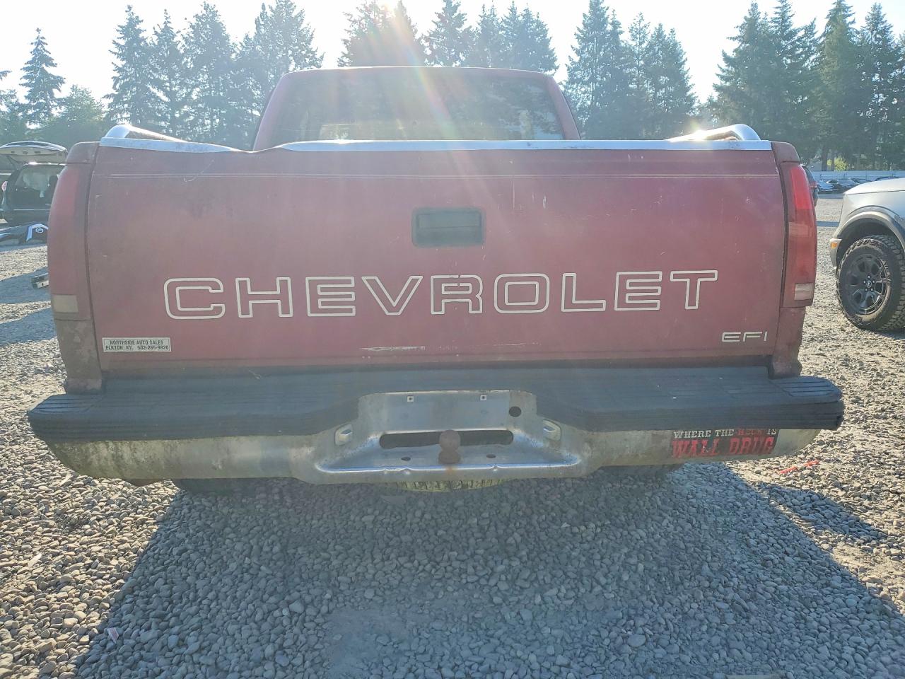 1991 Chevrolet Gmt-400 C1500 Burgundy vin: 2GCEC19Z9M1205136