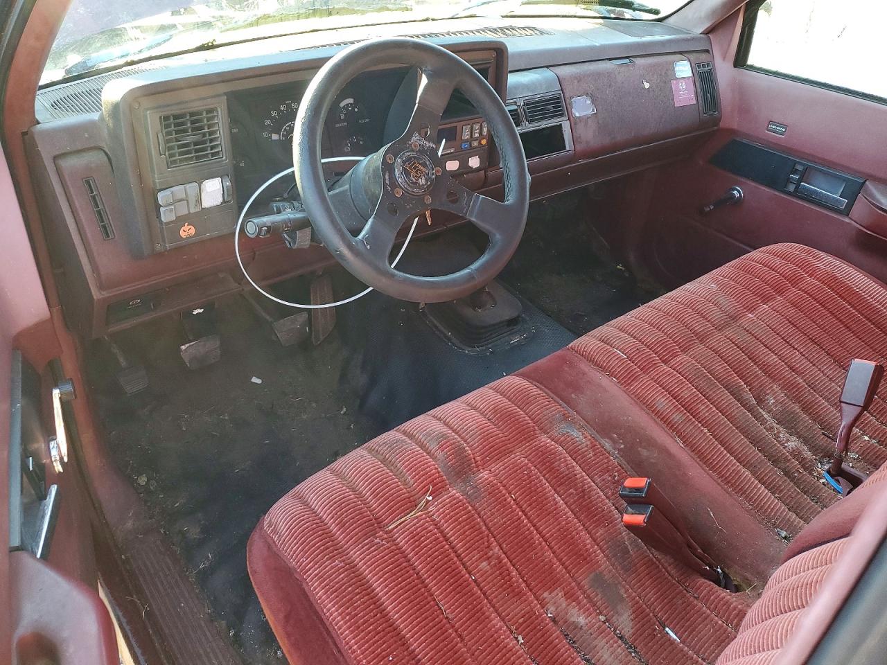1991 Chevrolet Gmt-400 C1500 Burgundy vin: 2GCEC19Z9M1205136
