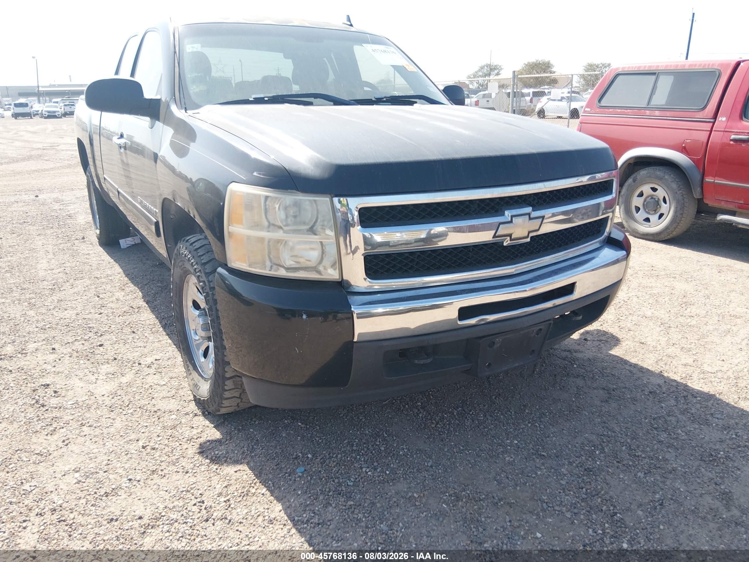 2009 Chevrolet Silverado 1500 Lt Black vin: 2GCEC29C091130478