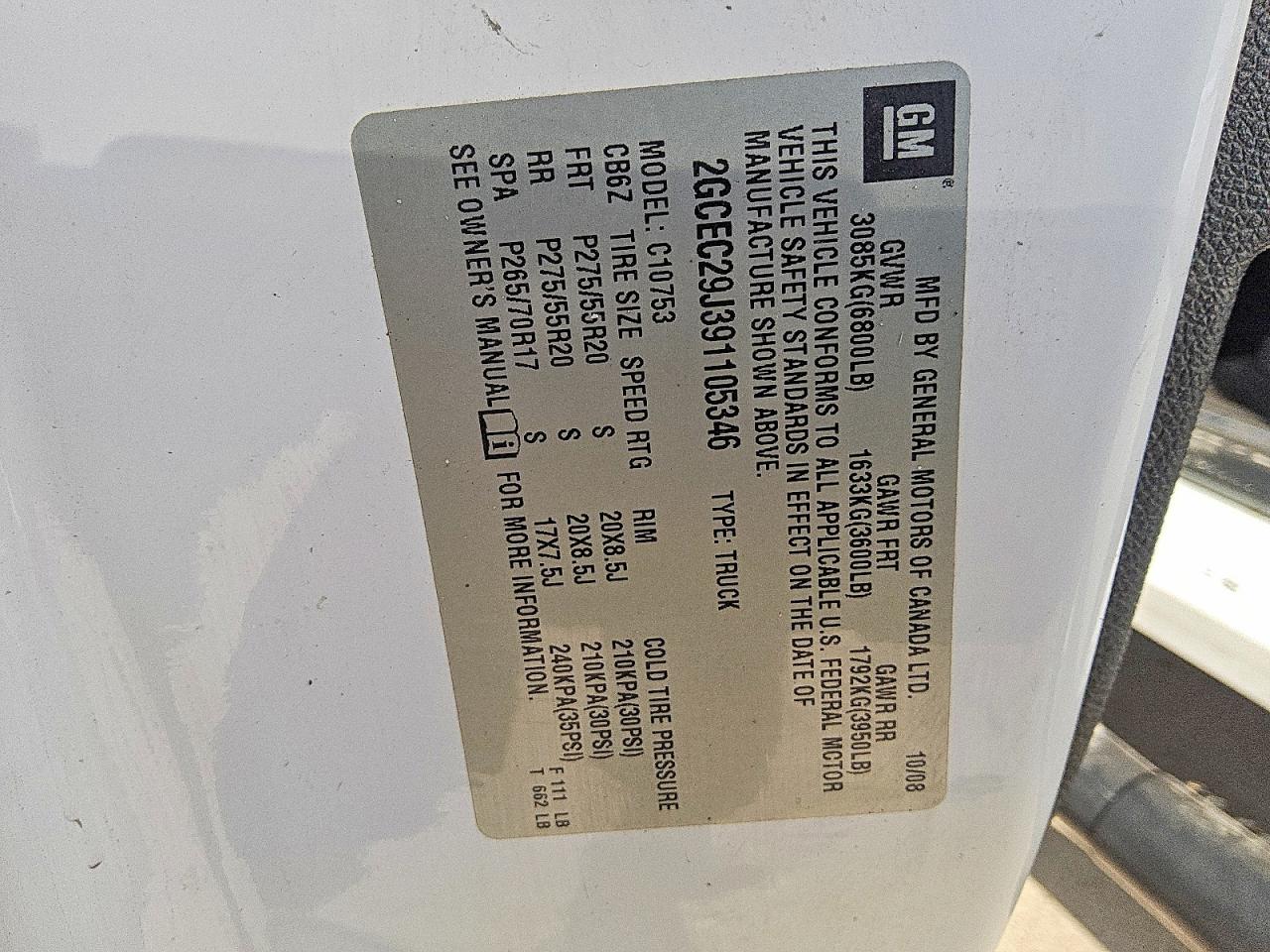 2009 Chevrolet Silverado C1500 Lt White vin: 2GCEC29J391105346