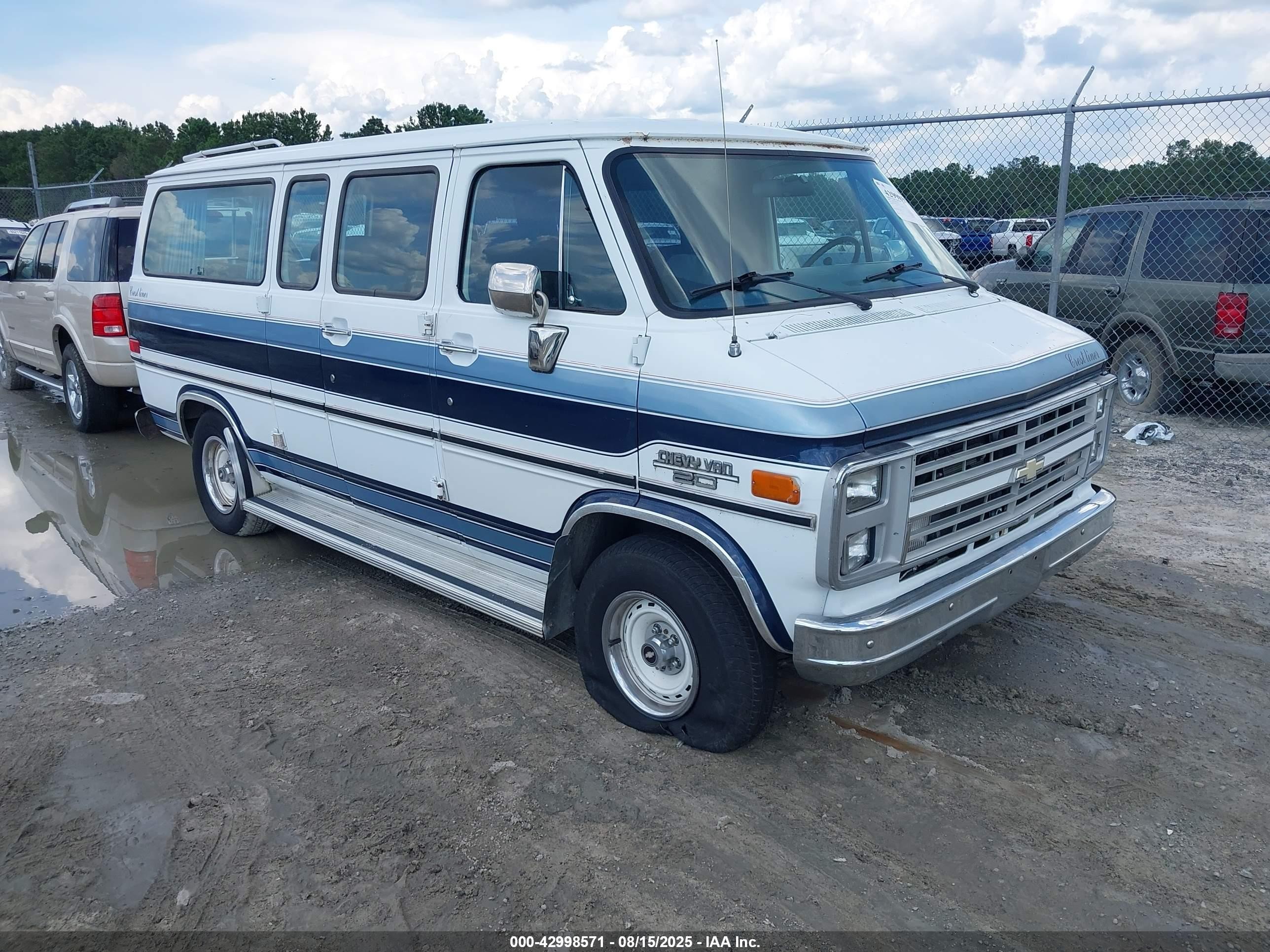 1988 Chevrolet G20   White vin: 2GCEG25K4J4112747