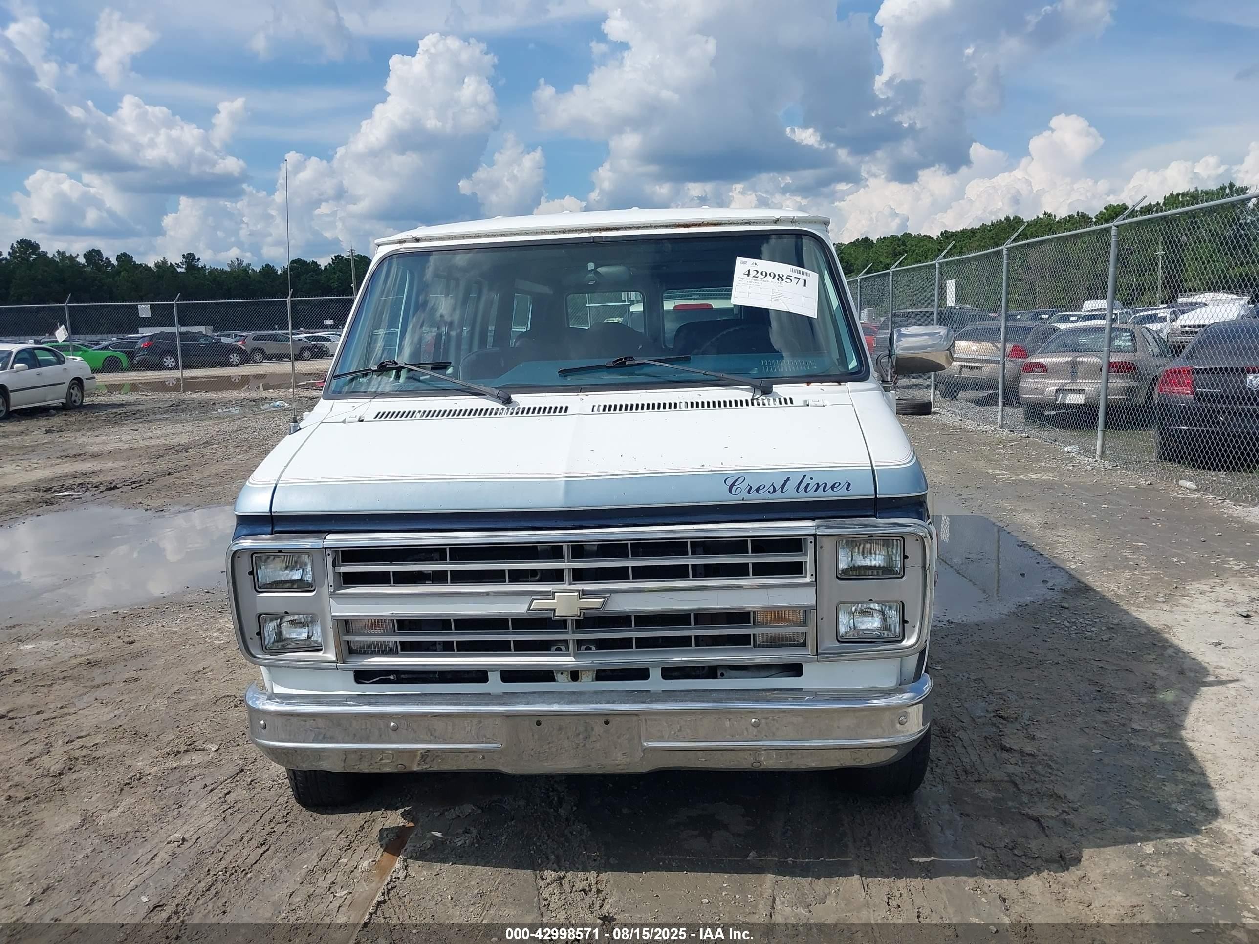1988 Chevrolet G20   Белый vin: 2GCEG25K4J4112747