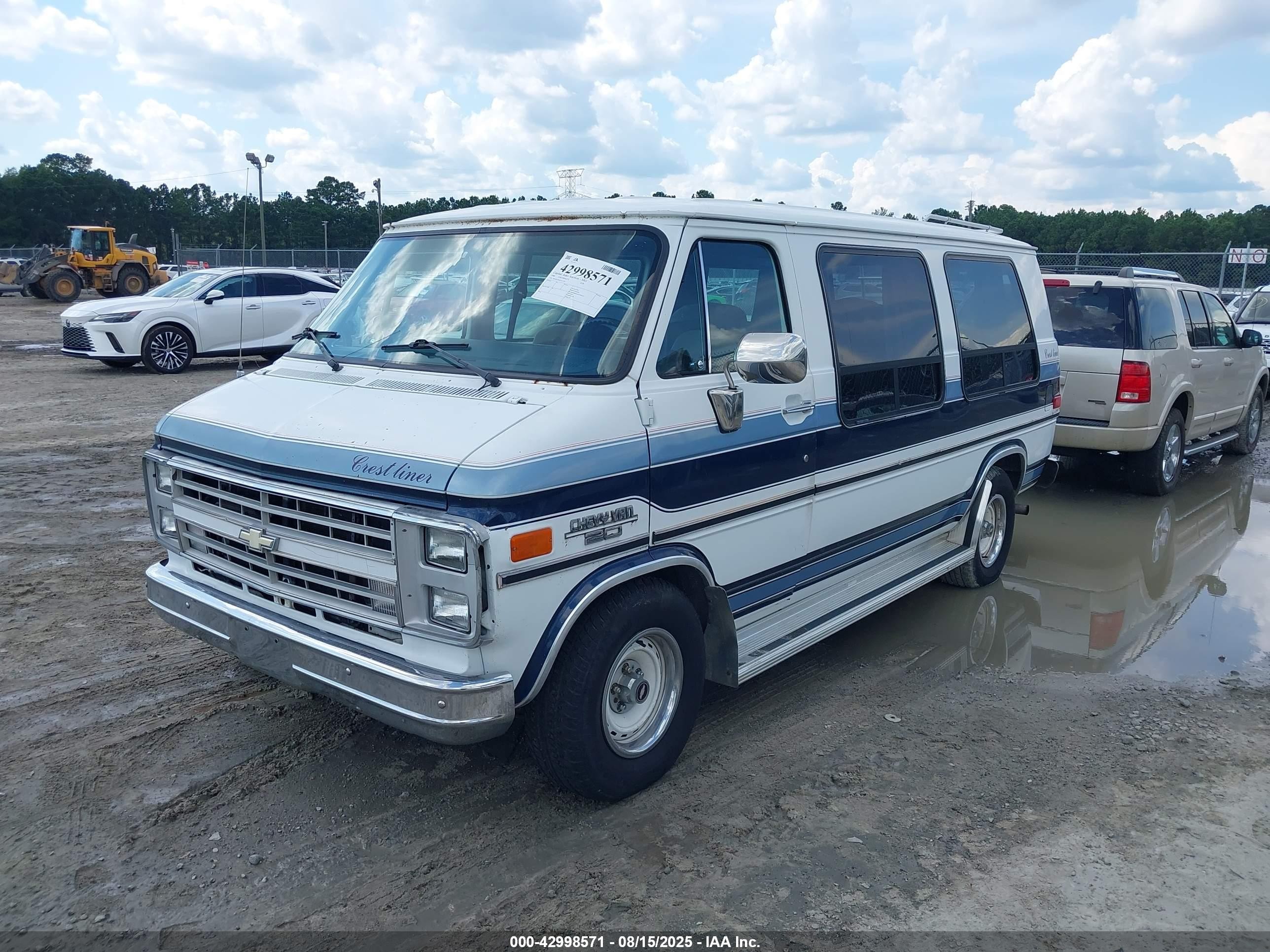 1988 Chevrolet G20   Белый vin: 2GCEG25K4J4112747