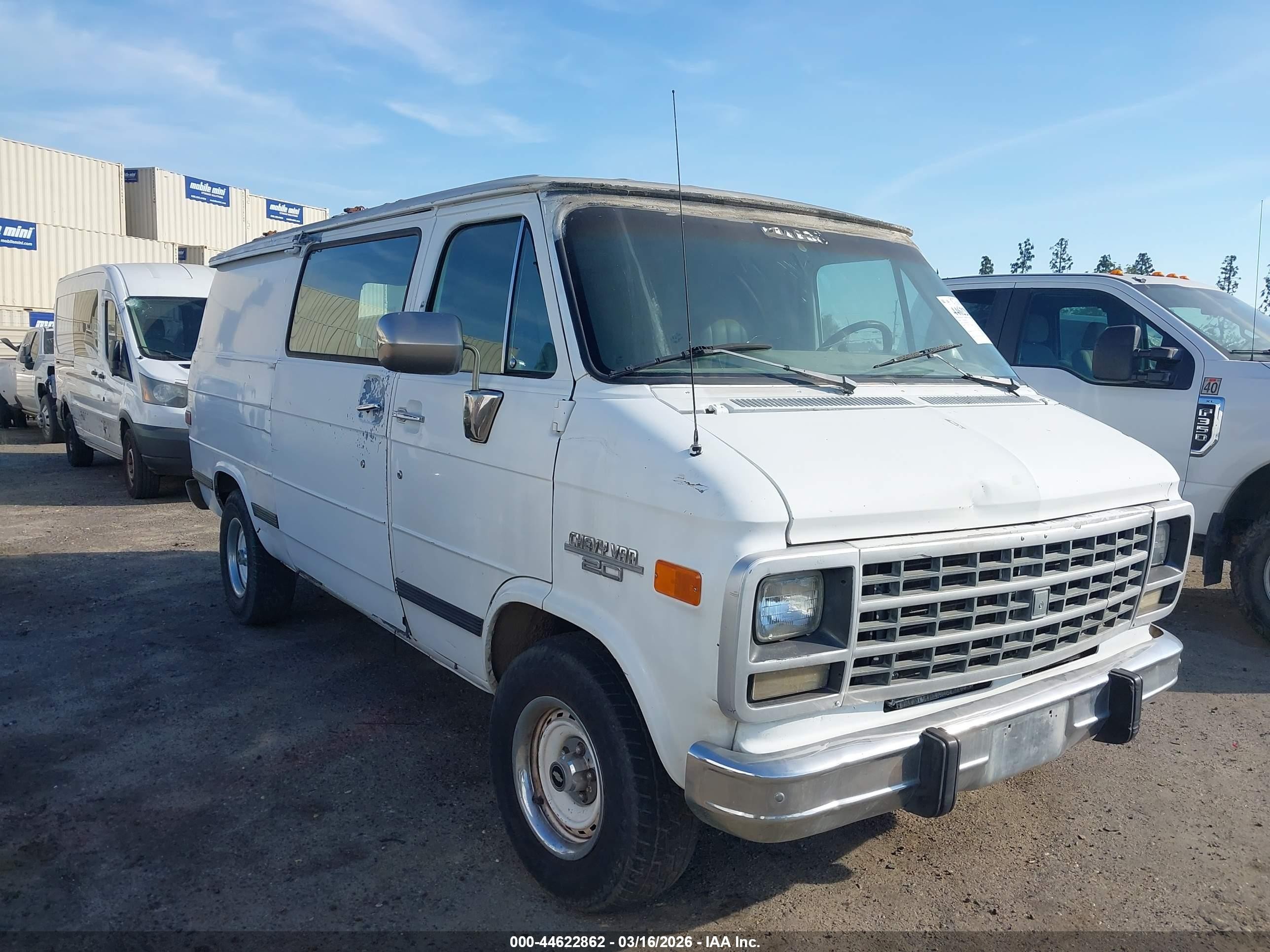 1993 Chevrolet G20   Белый vin: 2GCEG25K8P4113828