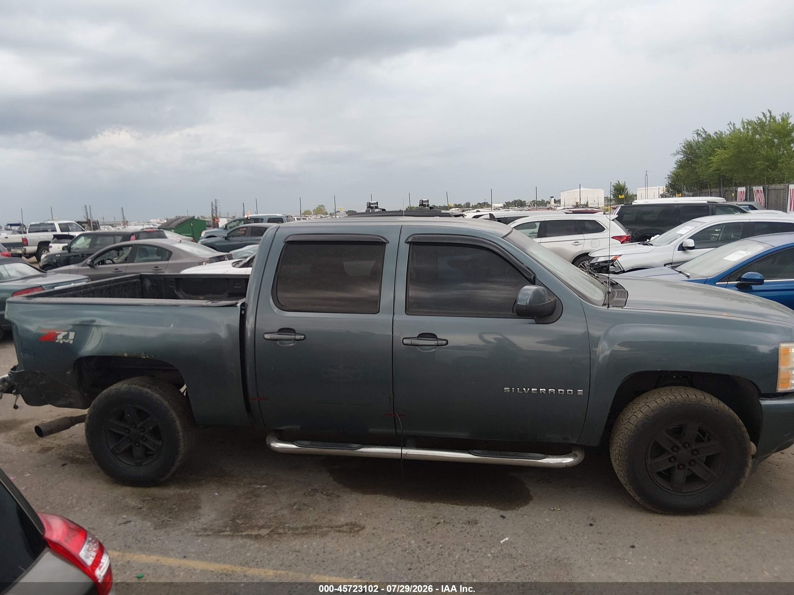 2007 Chevrolet Silverado 1500 Ltz Teal vin: 2GCEK133071667807