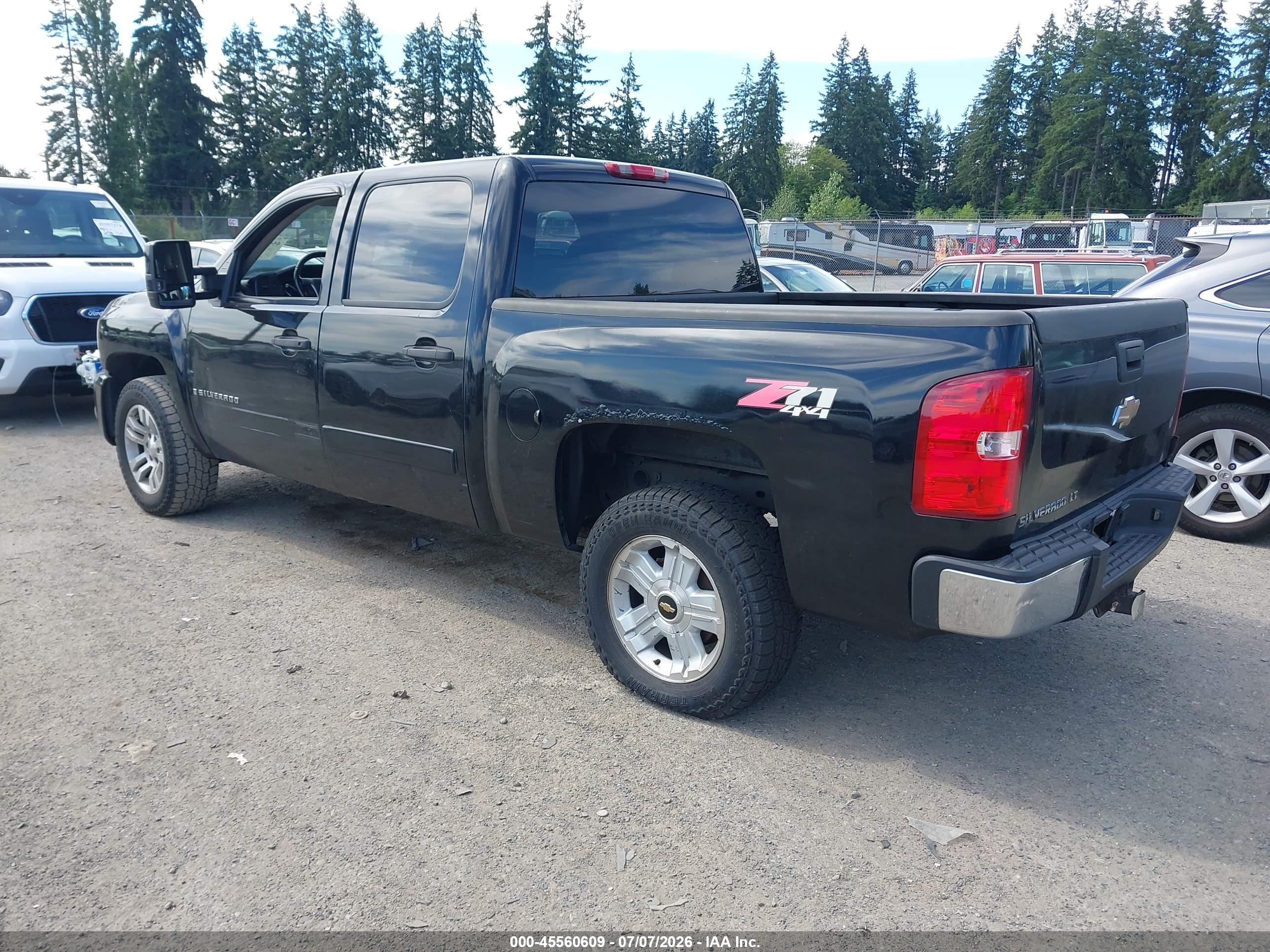 2008 Chevrolet Silverado 1500 Lt1/lt2/ltz/work Truck Black vin: 2GCEK133181305079
