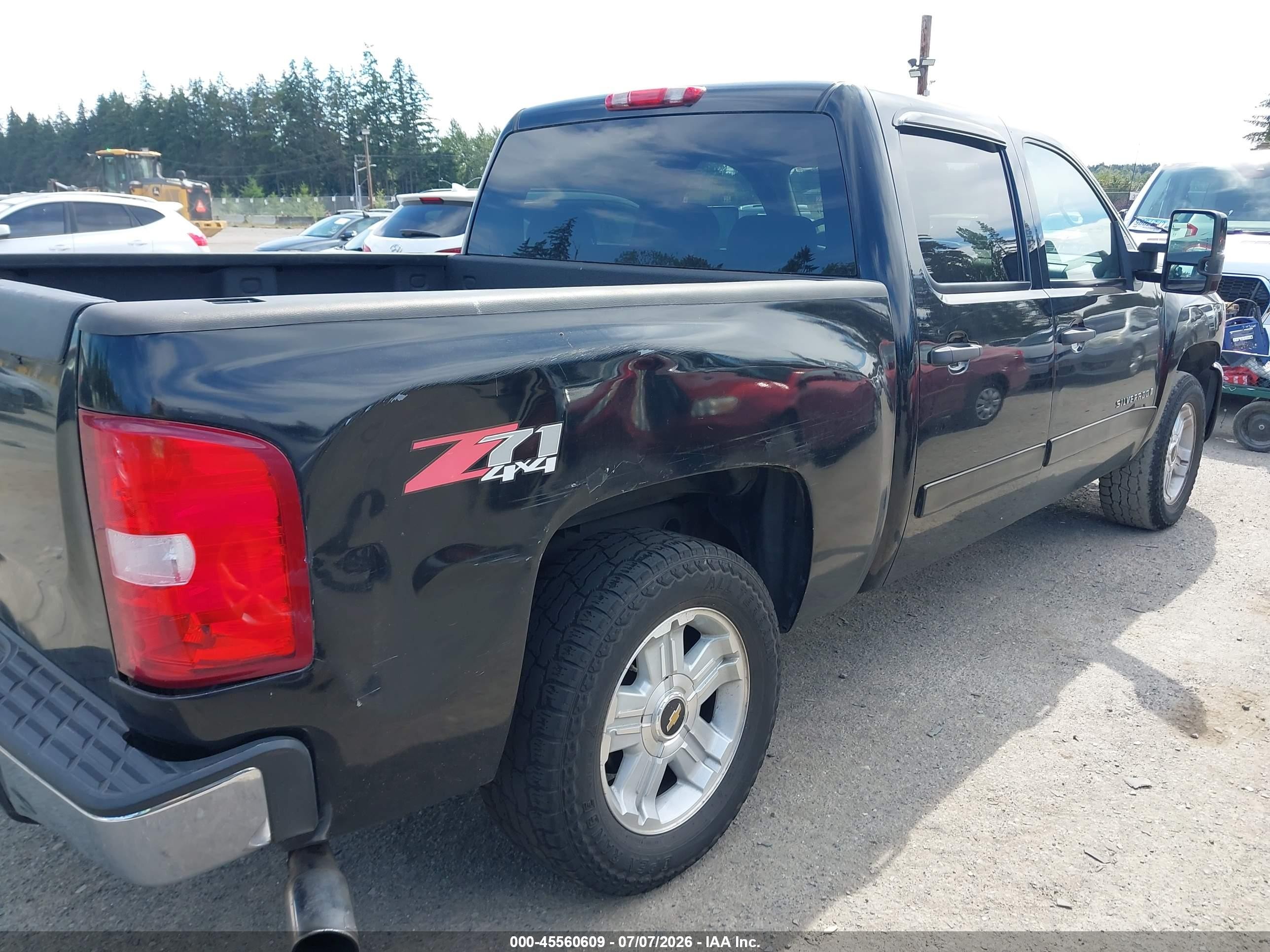 2008 Chevrolet Silverado 1500 Lt1/lt2/ltz/work Truck Black vin: 2GCEK133181305079
