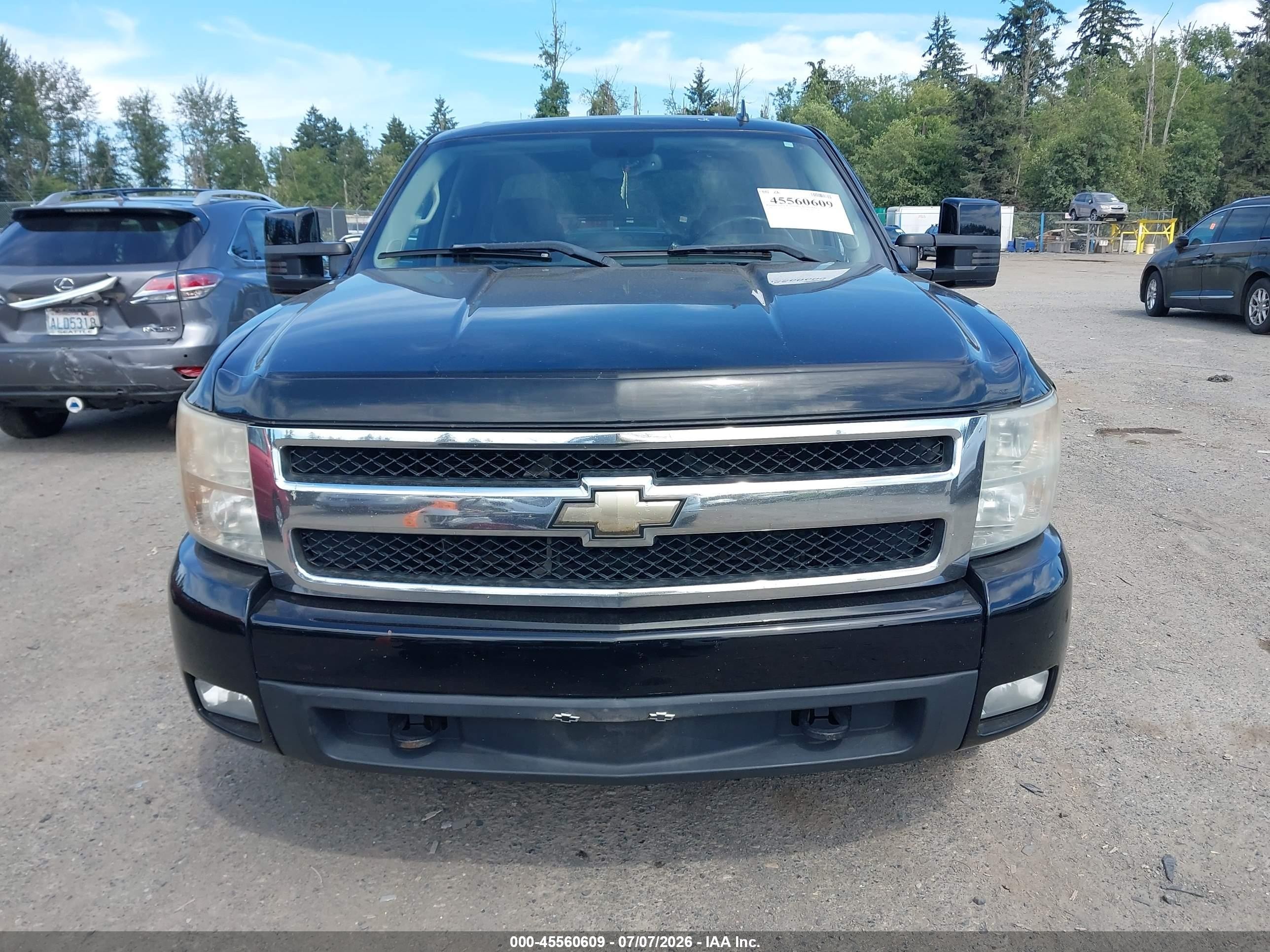 2008 Chevrolet Silverado 1500 Lt1/lt2/ltz/work Truck Black vin: 2GCEK133181305079