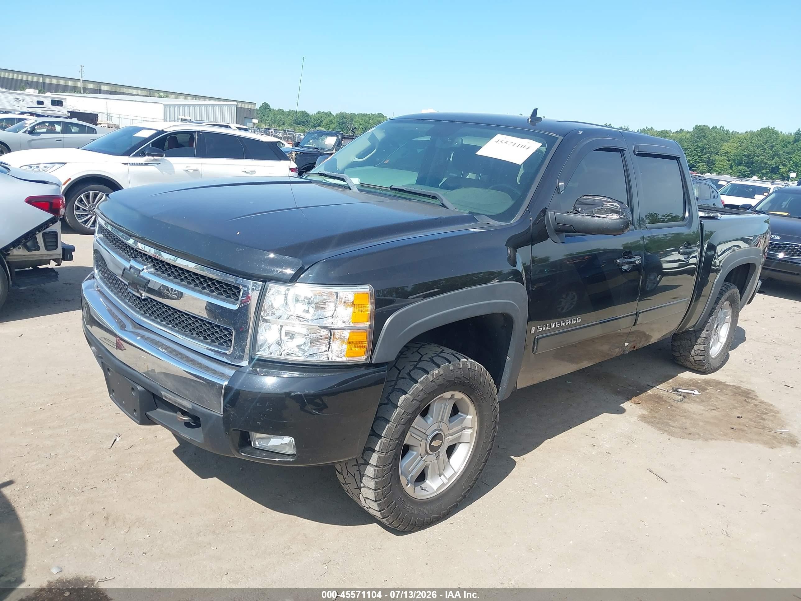 2007 Chevrolet Silverado 1500 Lt2 Black vin: 2GCEK133271657019