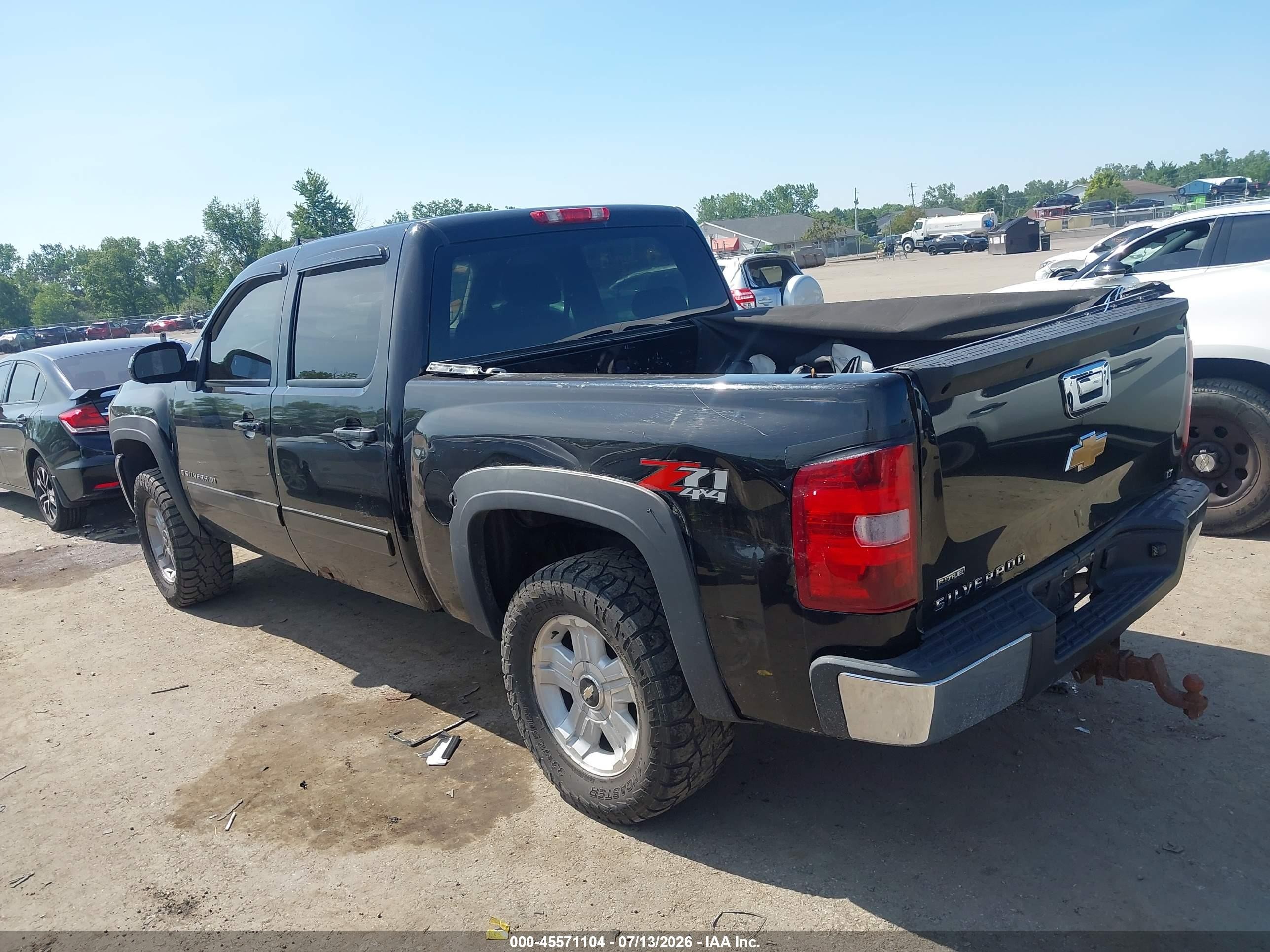 2007 Chevrolet Silverado 1500 Lt2 Black vin: 2GCEK133271657019