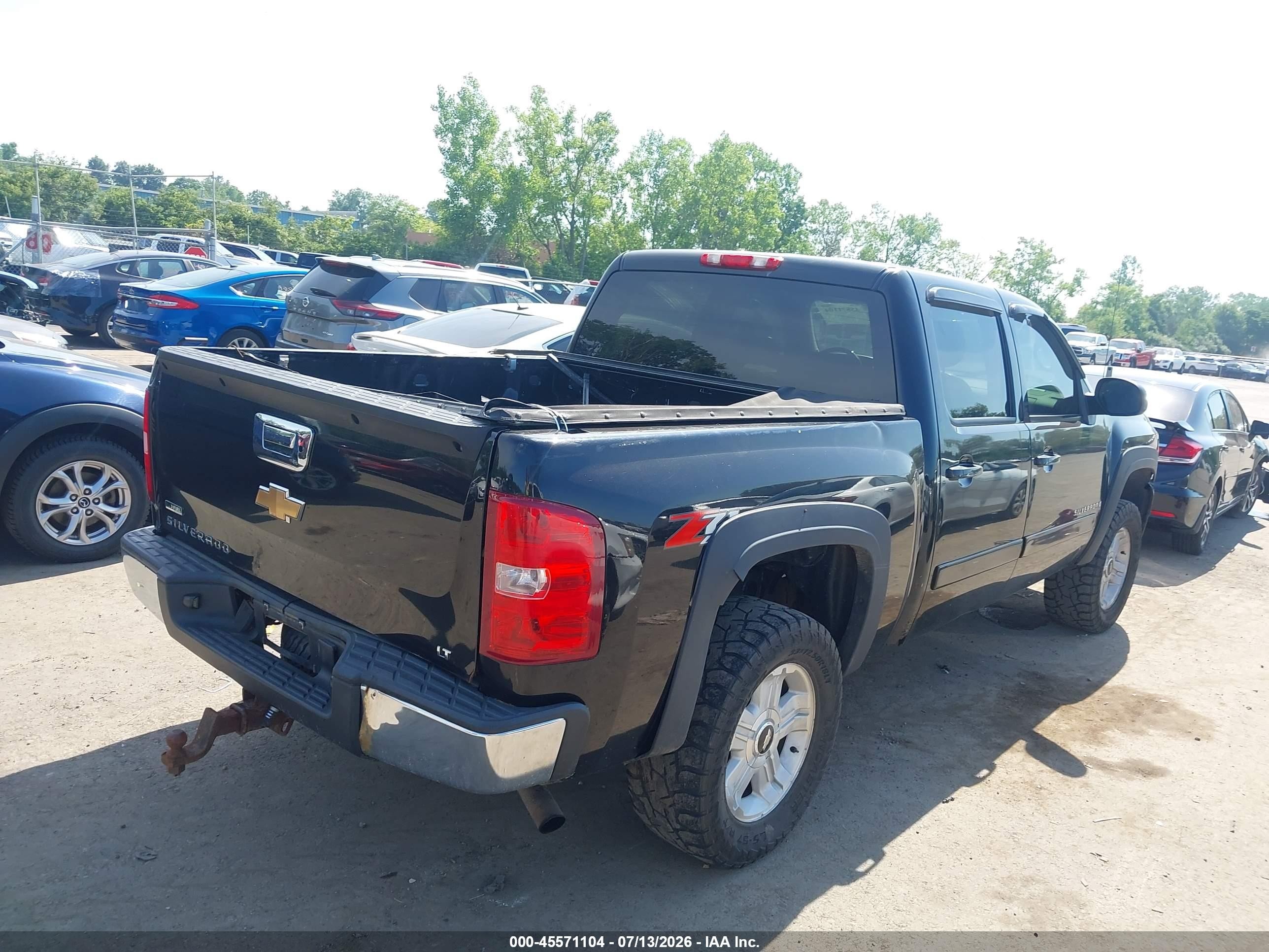 2007 Chevrolet Silverado 1500 Lt2 Black vin: 2GCEK133271657019