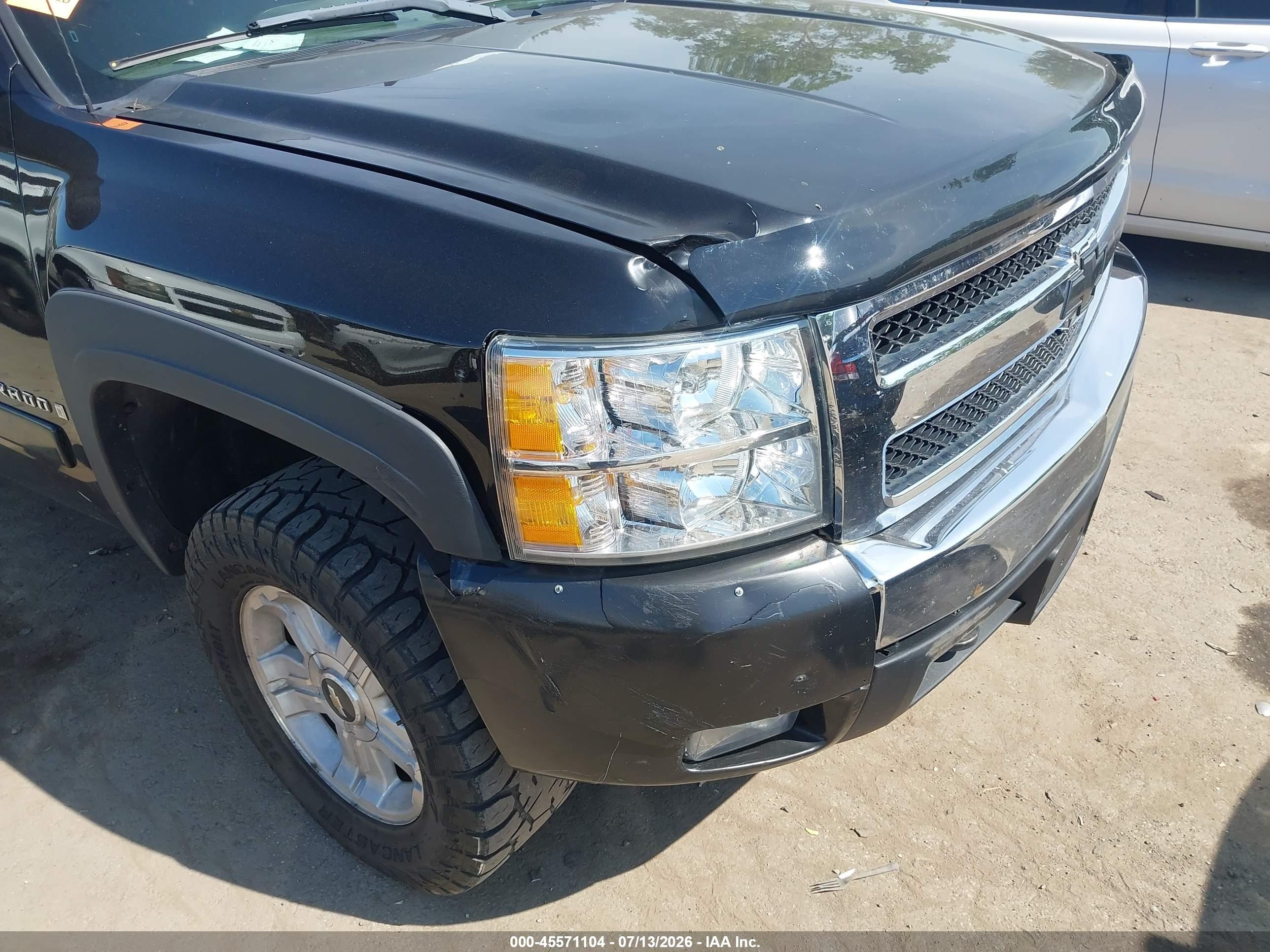2007 Chevrolet Silverado 1500 Lt2 Black vin: 2GCEK133271657019