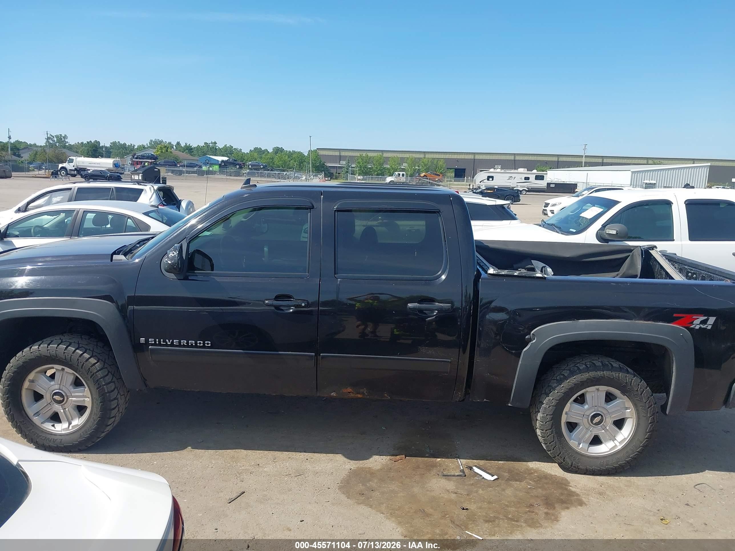 2007 Chevrolet Silverado 1500 Lt2 Black vin: 2GCEK133271657019