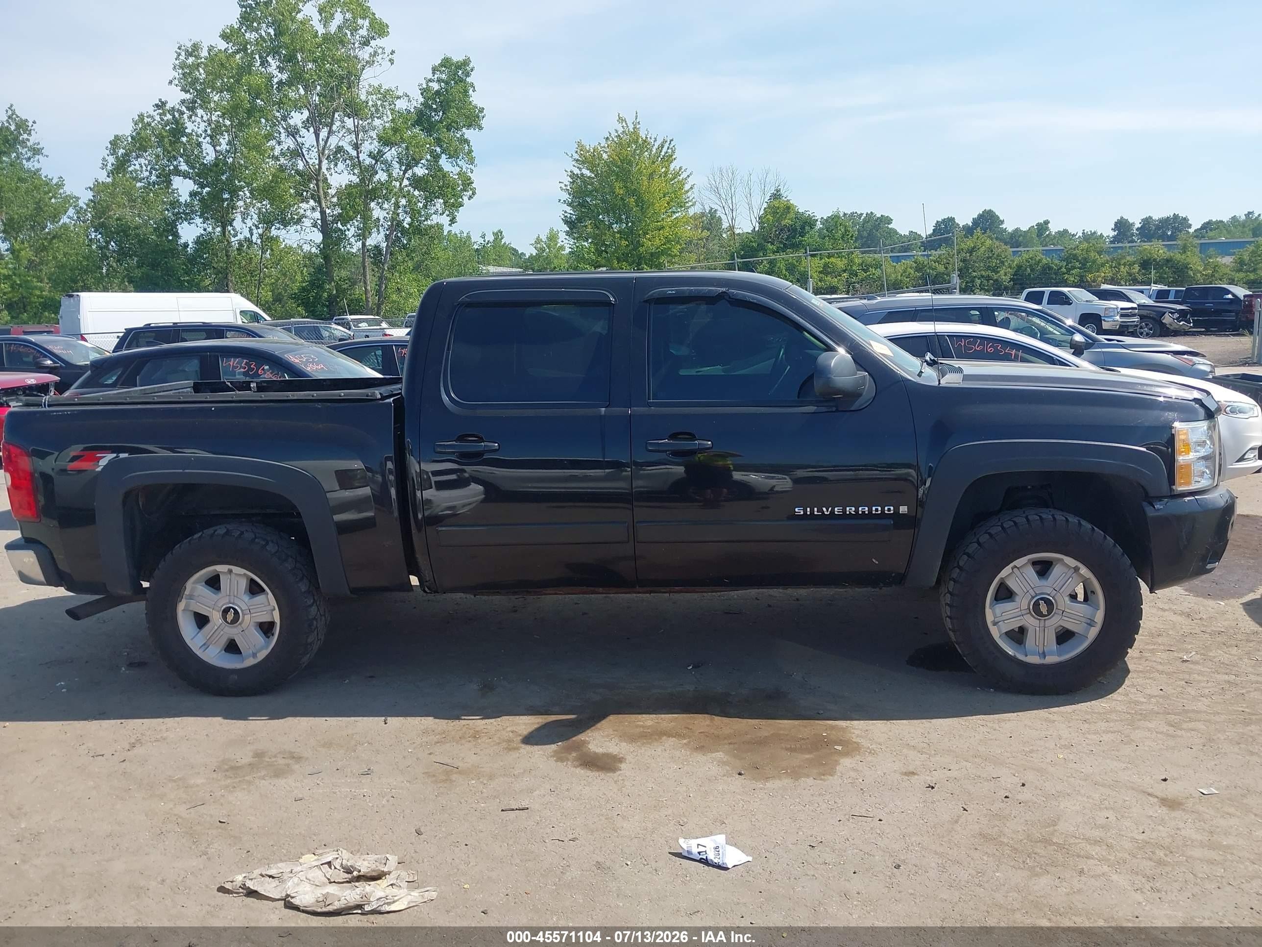 2007 Chevrolet Silverado 1500 Lt2 Black vin: 2GCEK133271657019