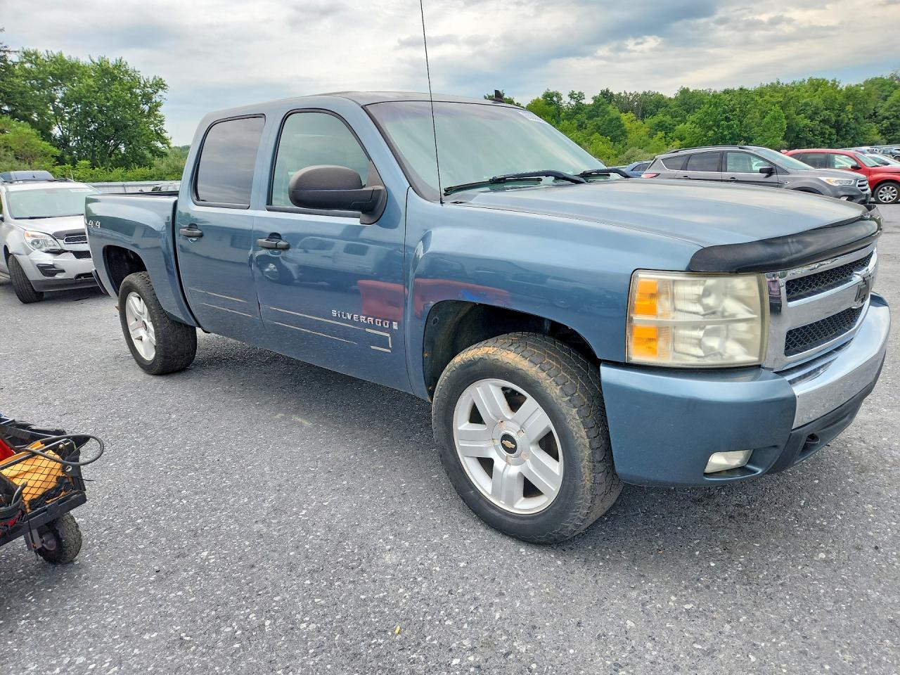 2008 Chevrolet Silverado K1500 Blue vin: 2GCEK133281158061