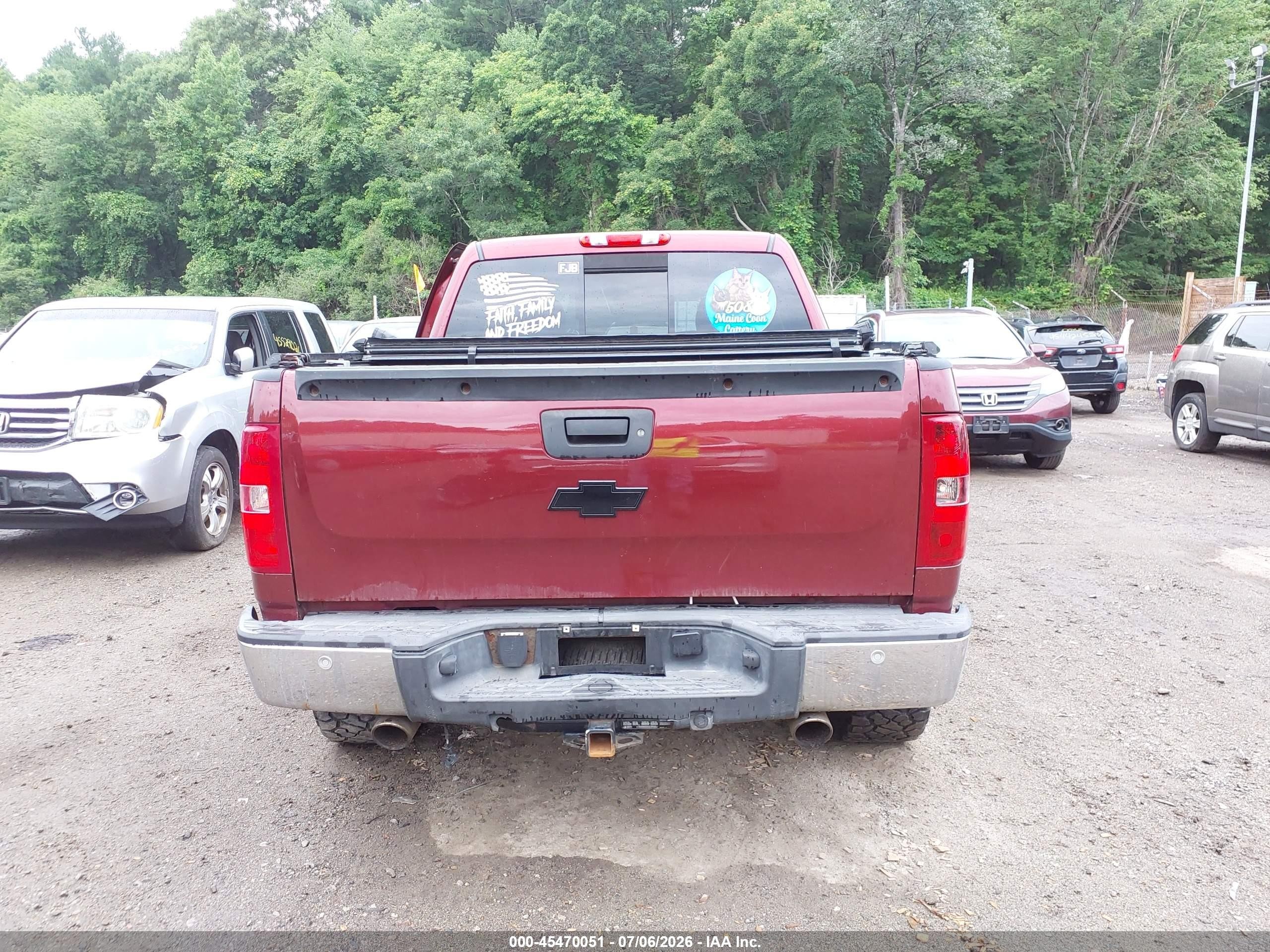 2008 Chevrolet Silverado 1500 Ltz Red vin: 2GCEK133481131167