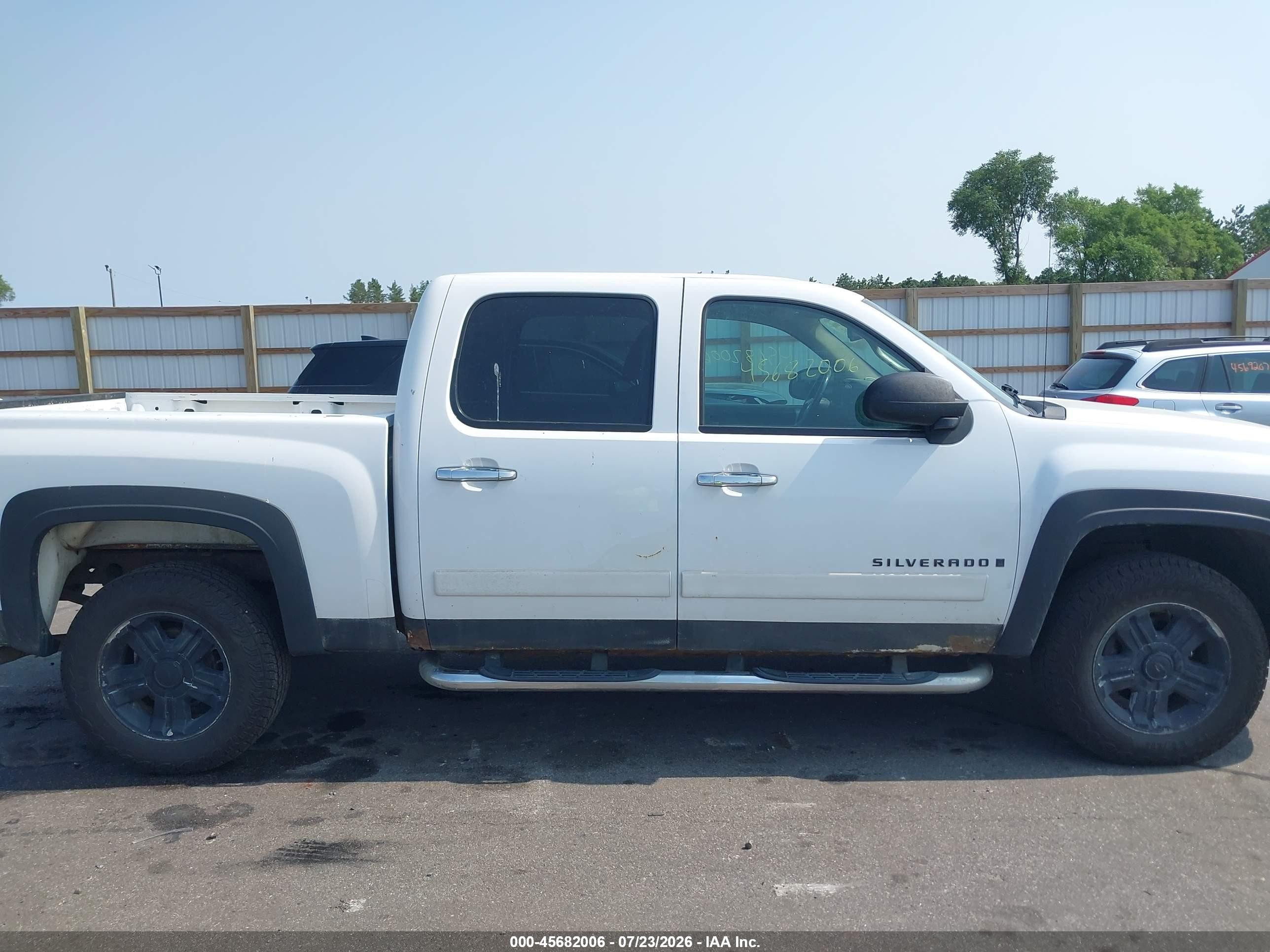 2008 Chevrolet Silverado 1500 Lt1 White vin: 2GCEK133481174598