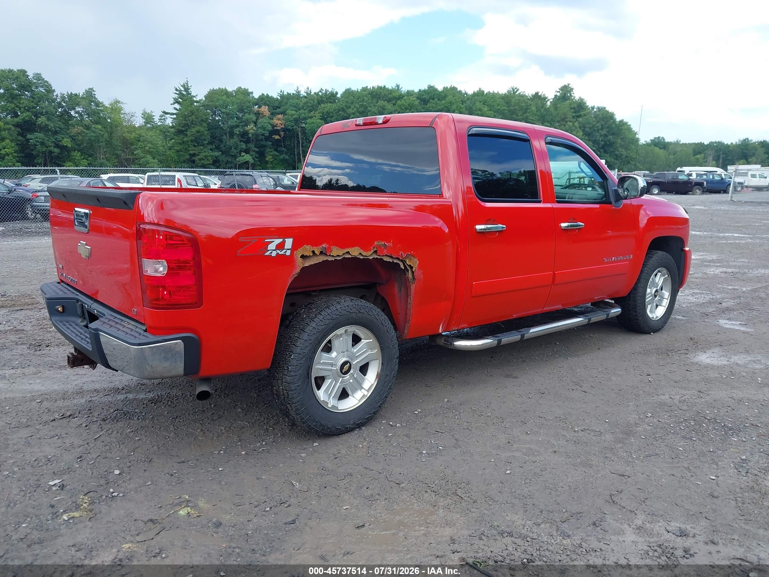 2008 Chevrolet Silverado 1500 Lt1 Red vin: 2GCEK133481332163