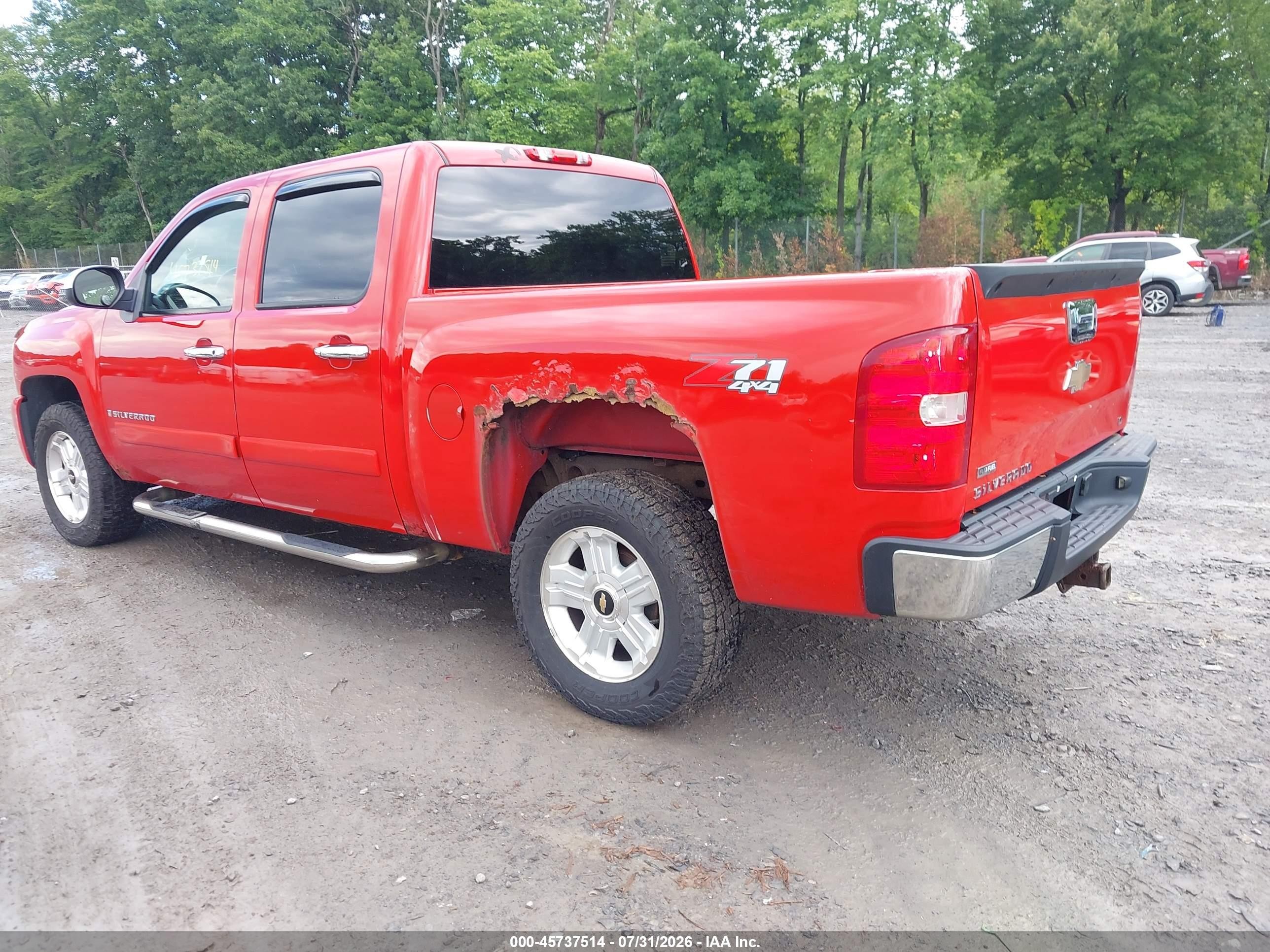 2008 Chevrolet Silverado 1500 Lt1 Red vin: 2GCEK133481332163