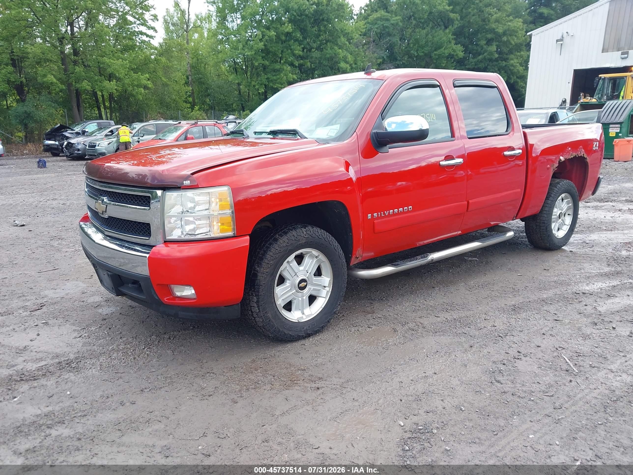 2008 Chevrolet Silverado 1500 Lt1 Red vin: 2GCEK133481332163