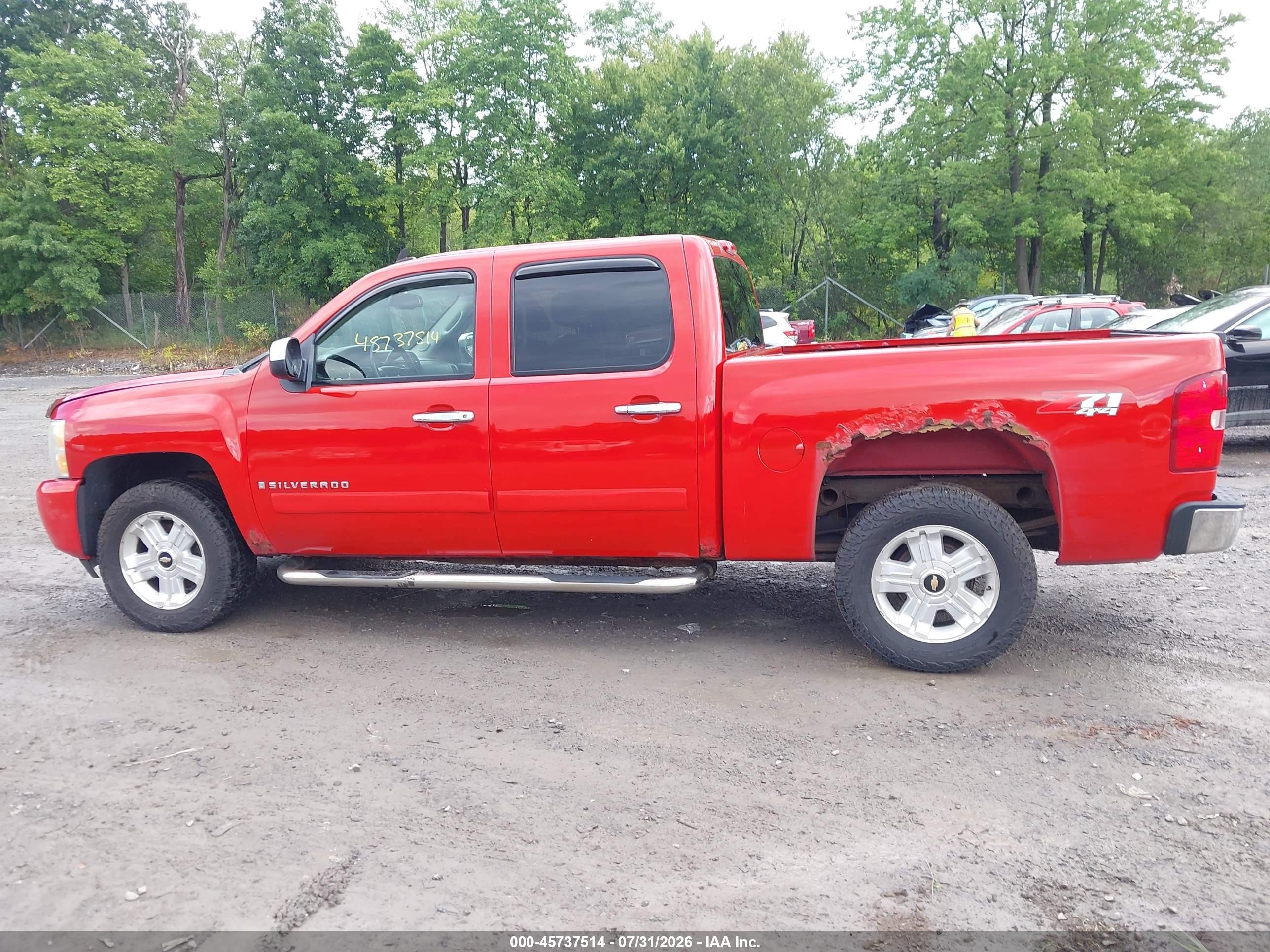 2008 Chevrolet Silverado 1500 Lt1 Red vin: 2GCEK133481332163