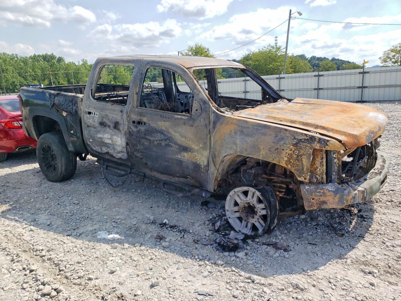2008 Chevrolet Silverado K1500 Пожар vin: 2GCEK133681104326