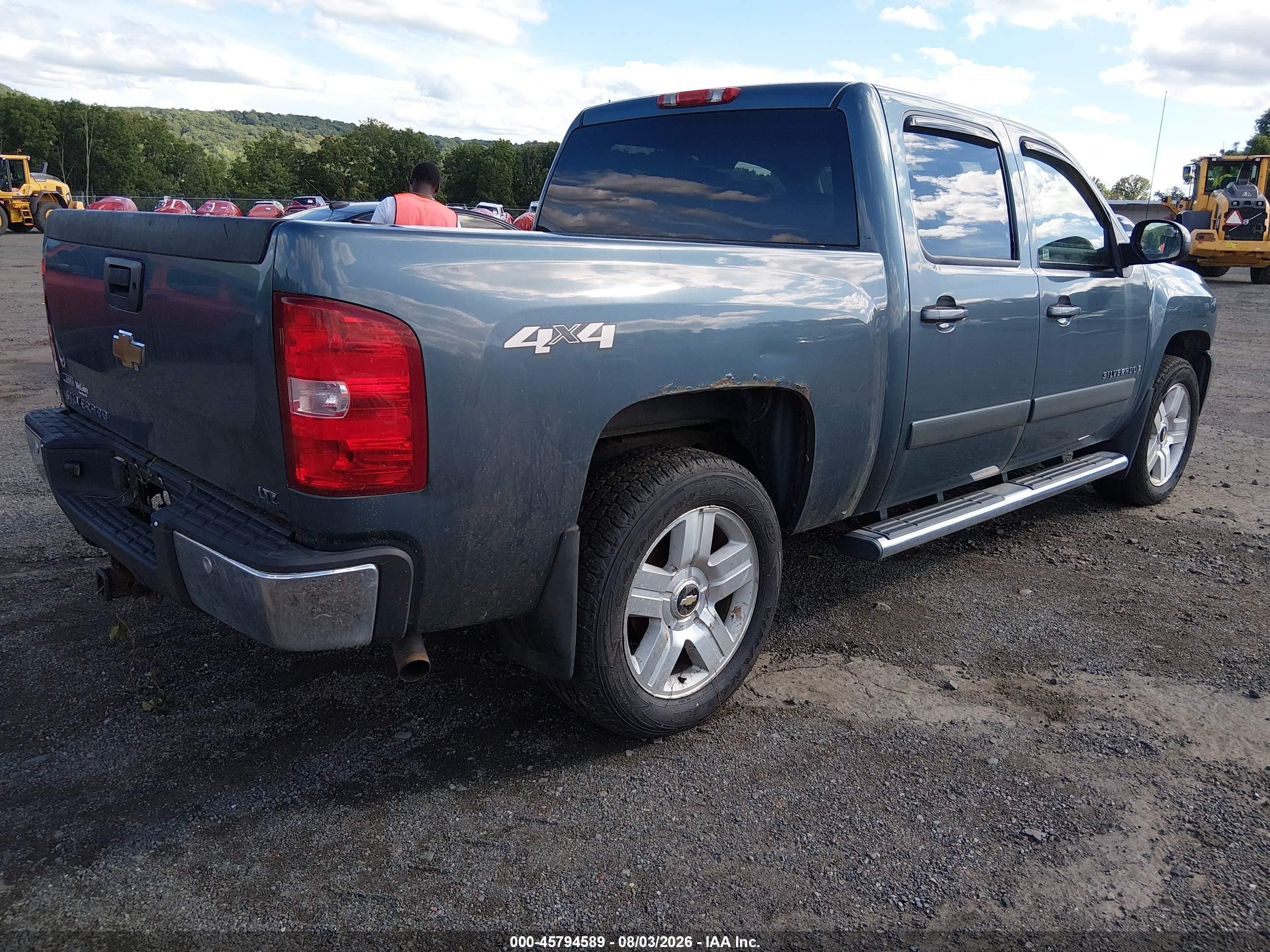 2008 Chevrolet Silverado 1500 Ltz Blue vin: 2GCEK133781131941