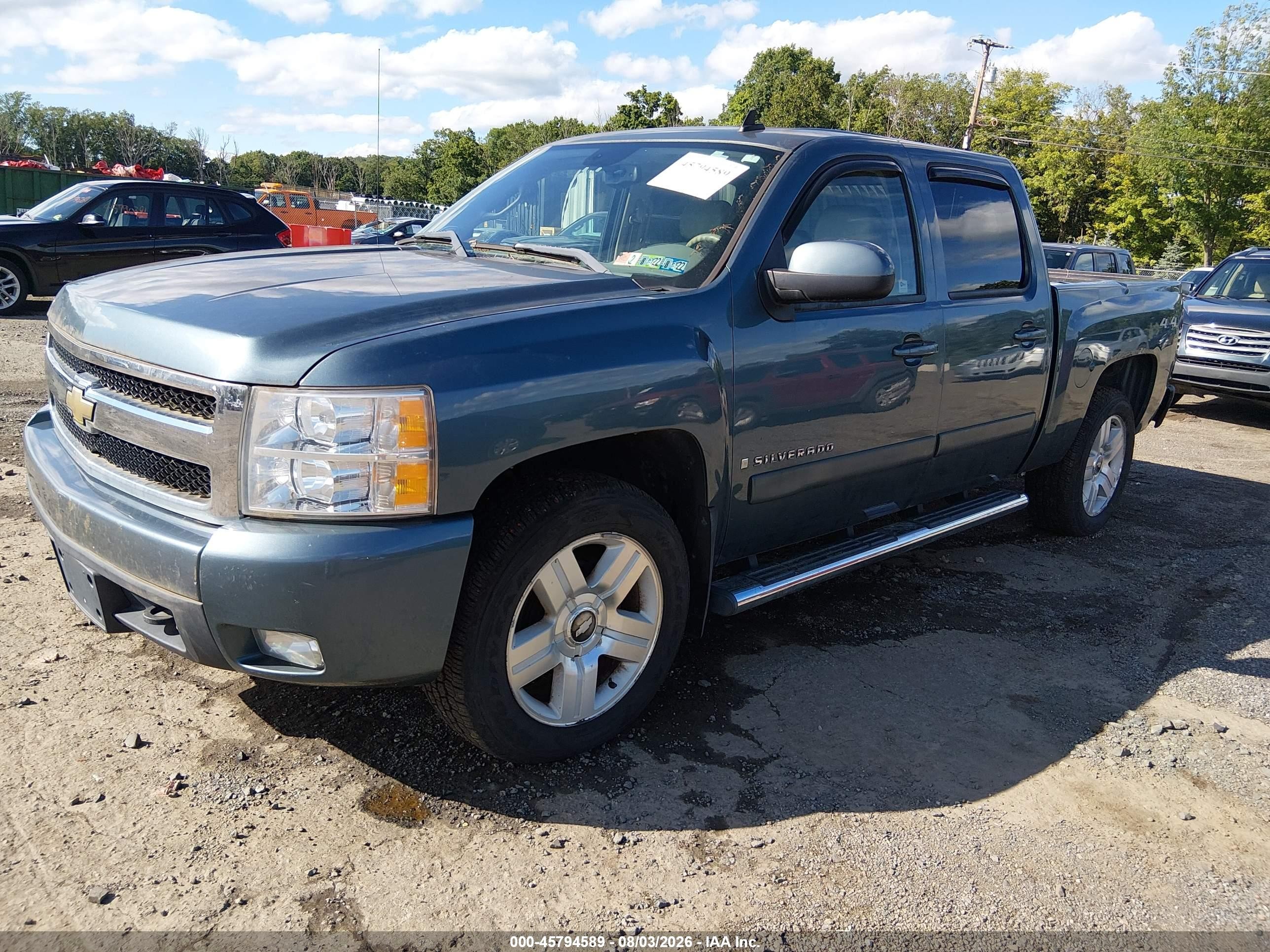 2008 Chevrolet Silverado 1500 Ltz Blue vin: 2GCEK133781131941