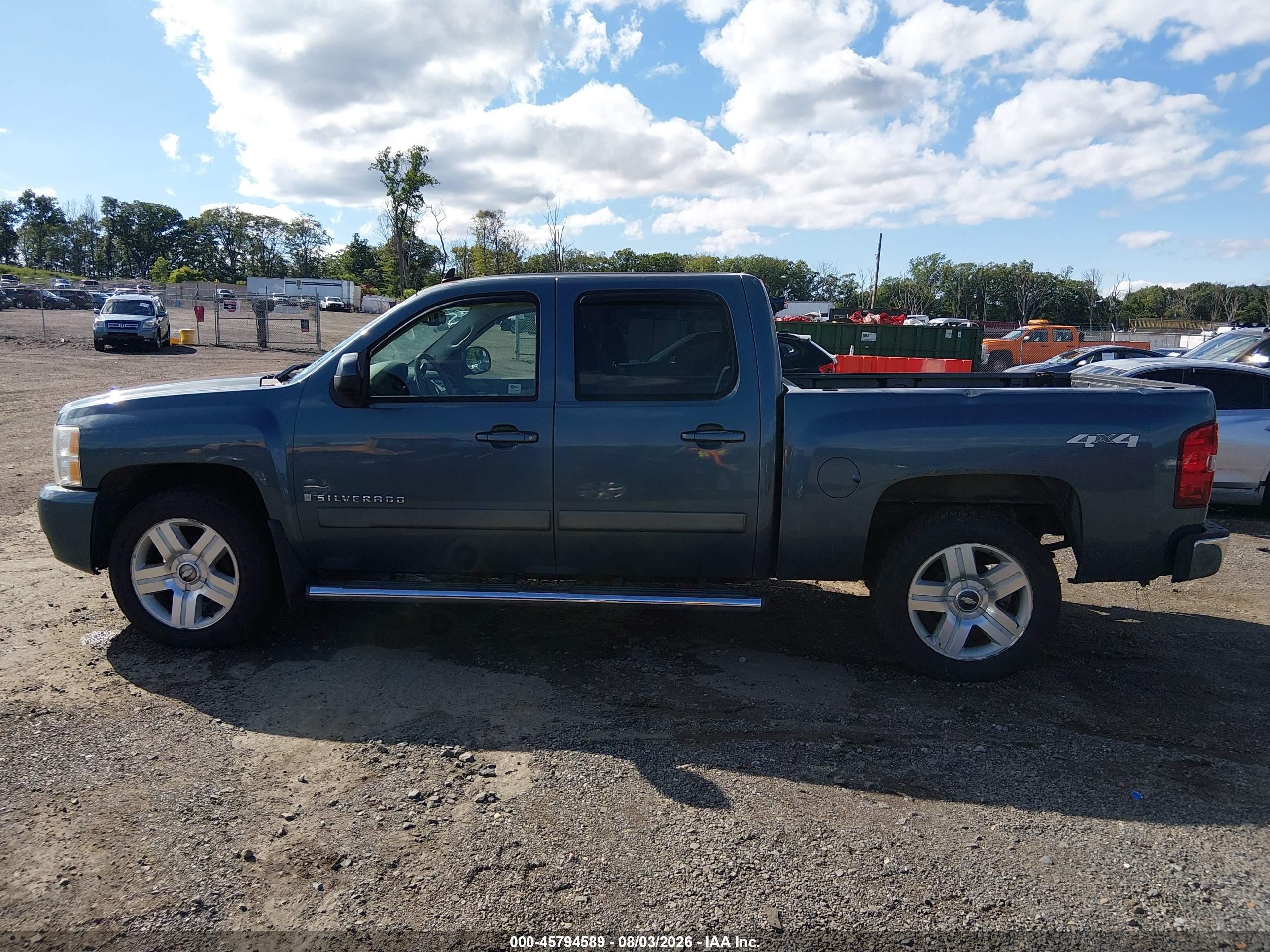 2008 Chevrolet Silverado 1500 Ltz Blue vin: 2GCEK133781131941