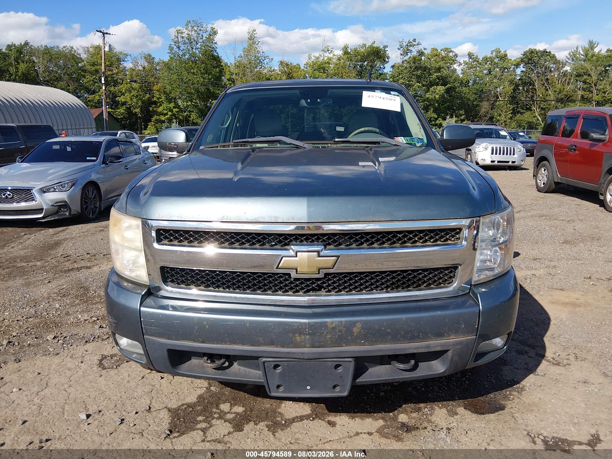 2008 Chevrolet Silverado 1500 Ltz Blue vin: 2GCEK133781131941