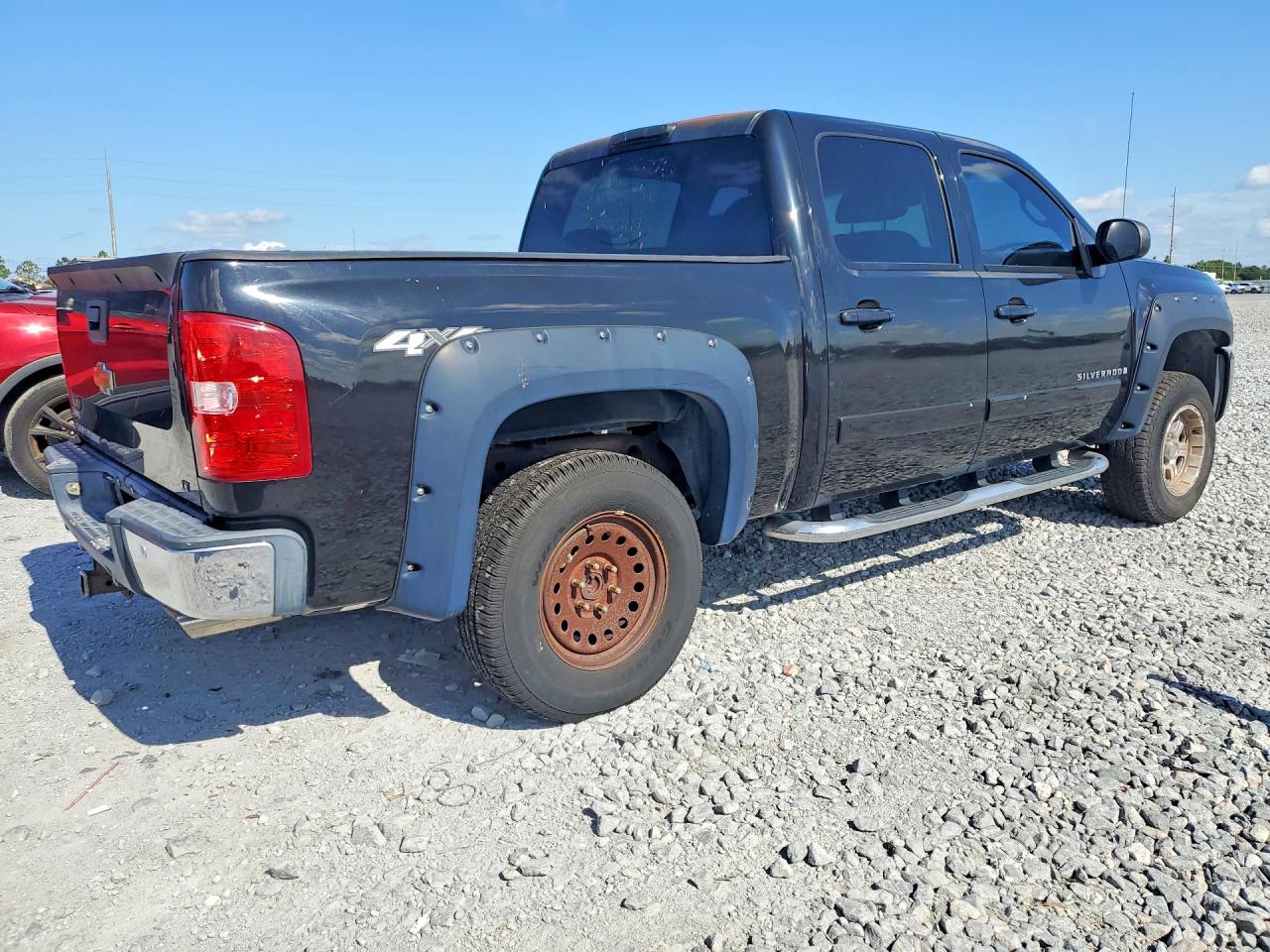 2007 Chevrolet Silverado K1500 Crew Cab Black vin: 2GCEK133971655980