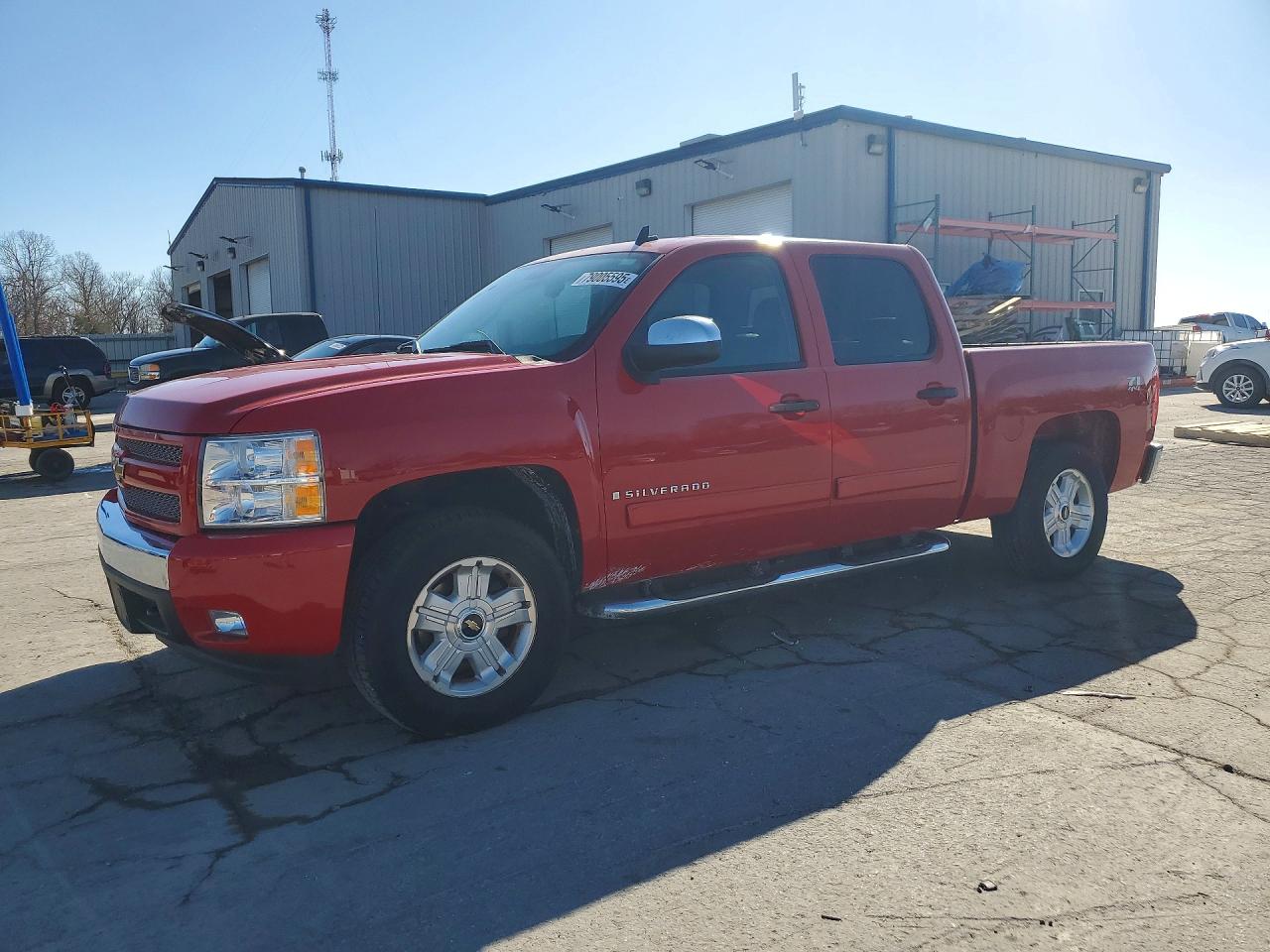 2008 Chevrolet Silverado K1500 Red vin: 2GCEK133981189713