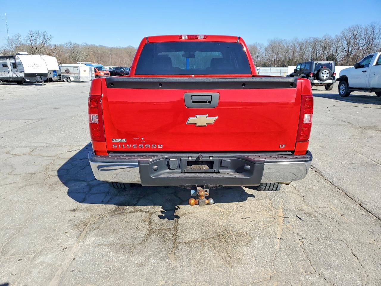 2008 Chevrolet Silverado K1500 Red vin: 2GCEK133981189713