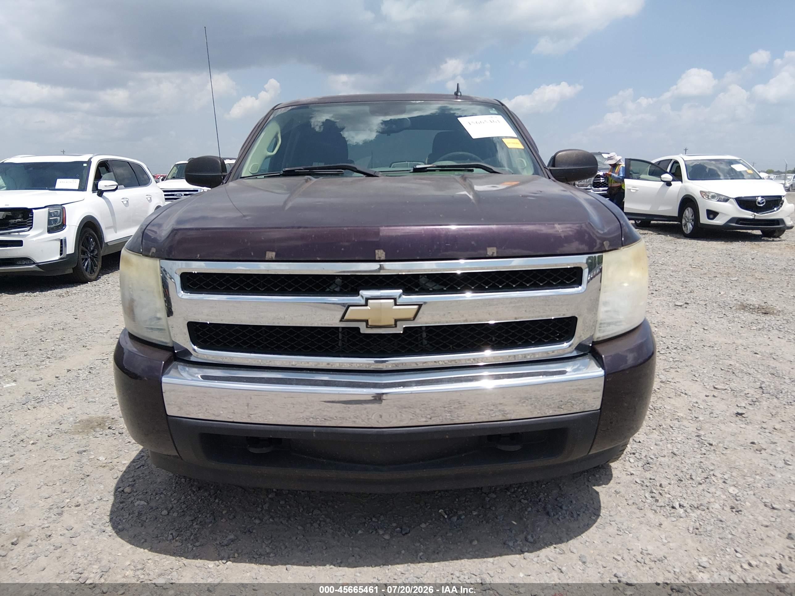 2008 Chevrolet Silverado 1500 Ls Burgundy vin: 2GCEK13C081259907