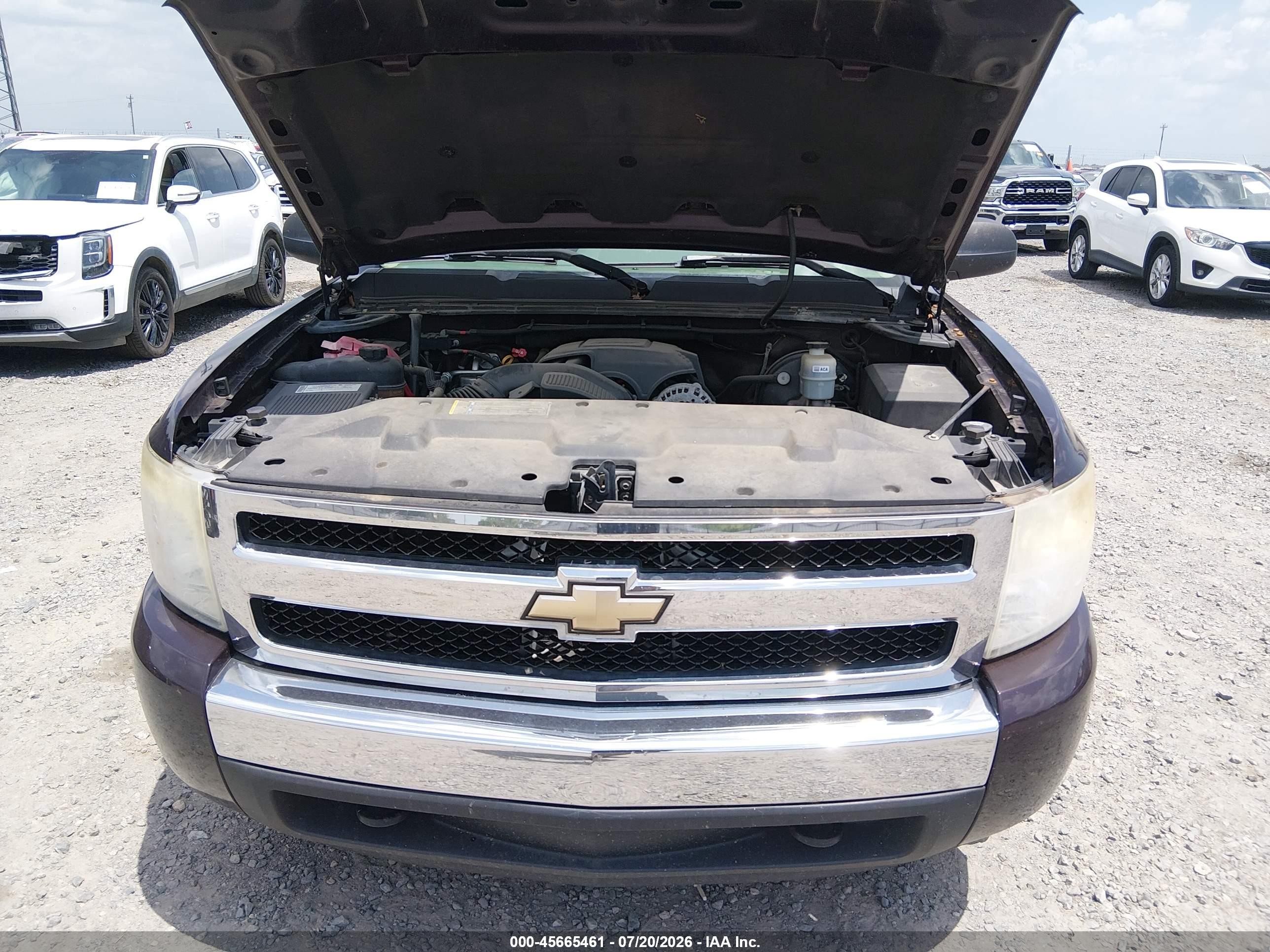 2008 Chevrolet Silverado 1500 Ls Burgundy vin: 2GCEK13C081259907