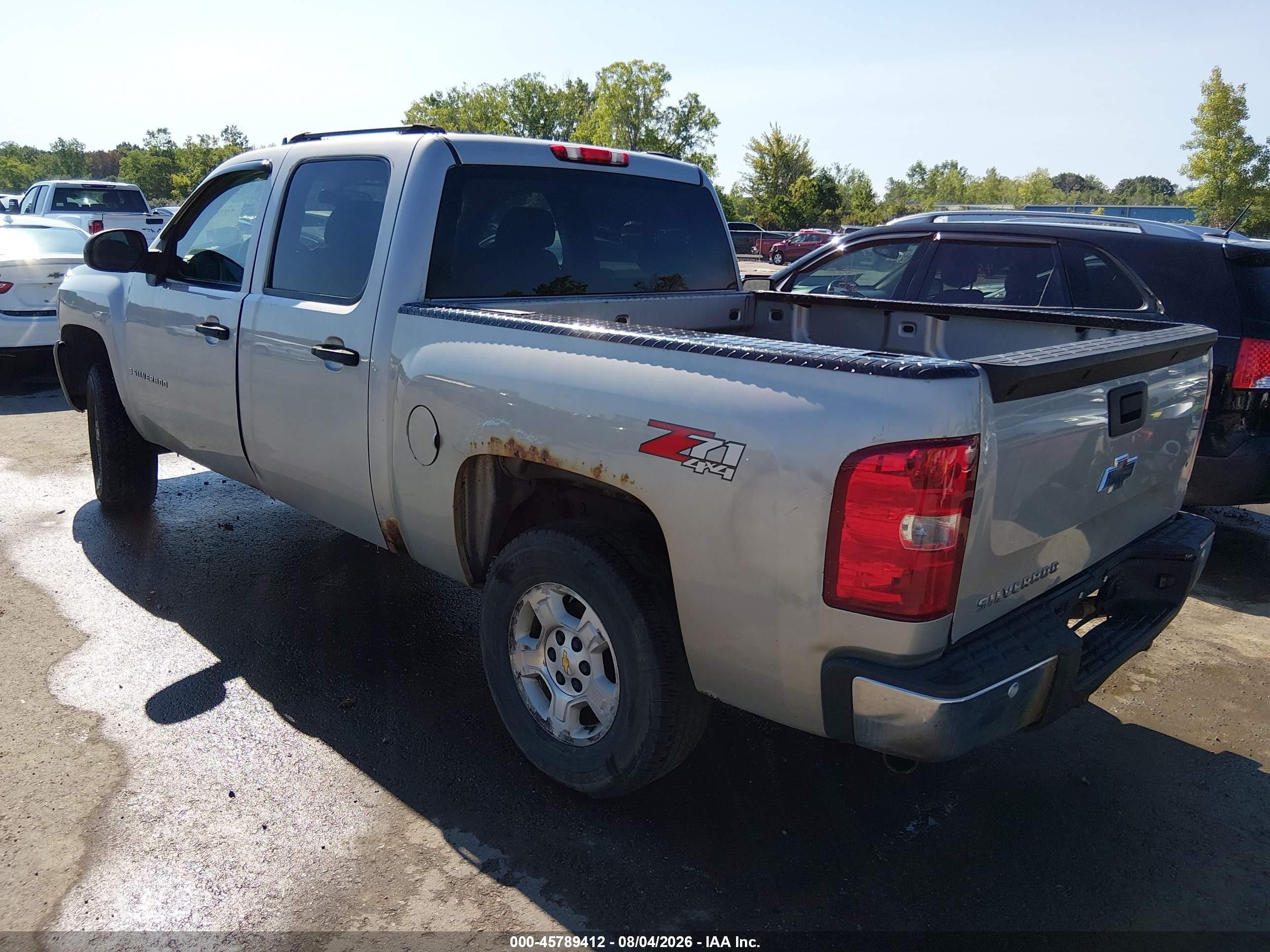 2007 Chevrolet Silverado 1500 Lt1 Silver vin: 2GCEK13C171652054