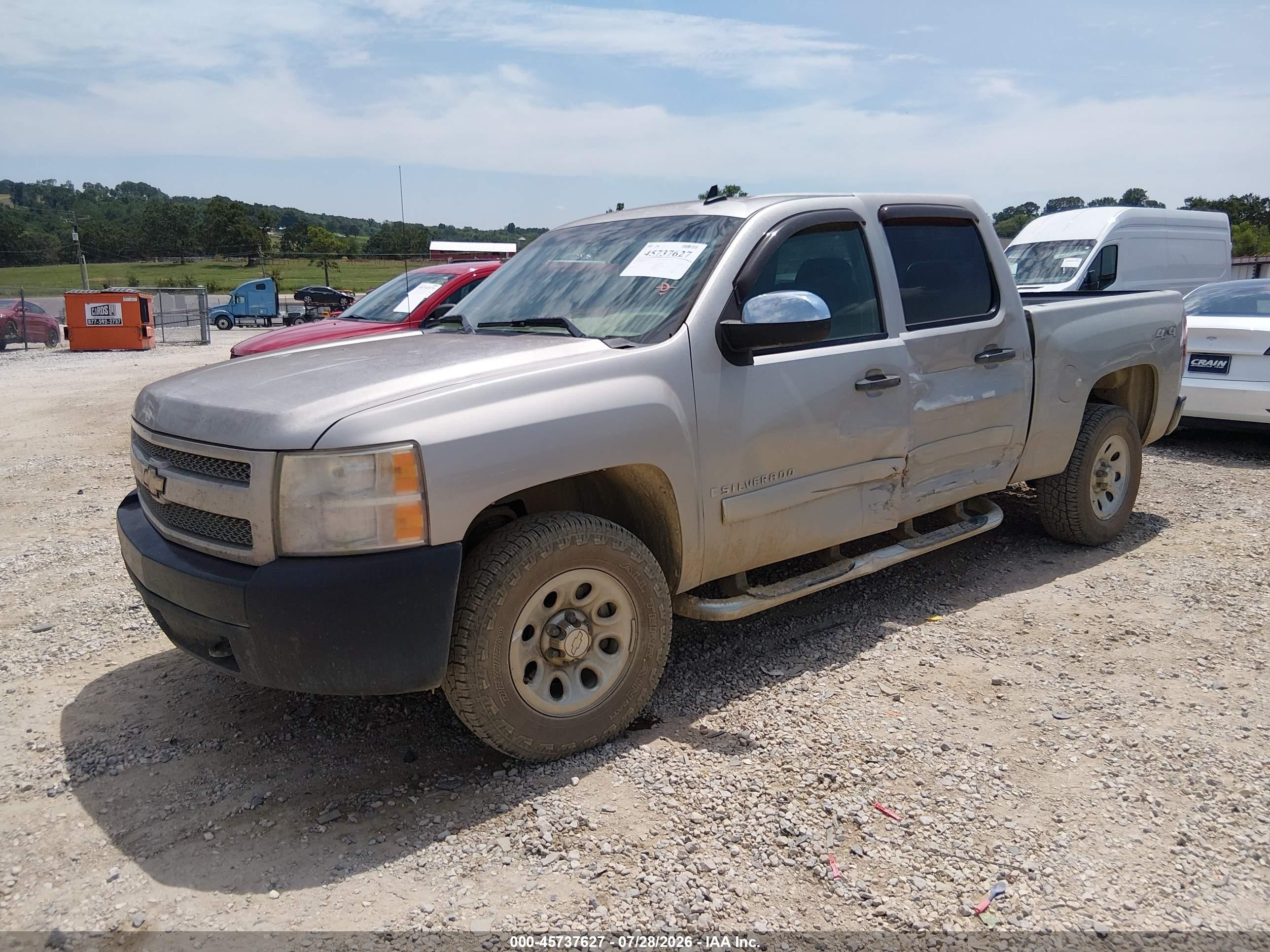 2008 Chevrolet Silverado 1500 Ls Silver vin: 2GCEK13C181147844
