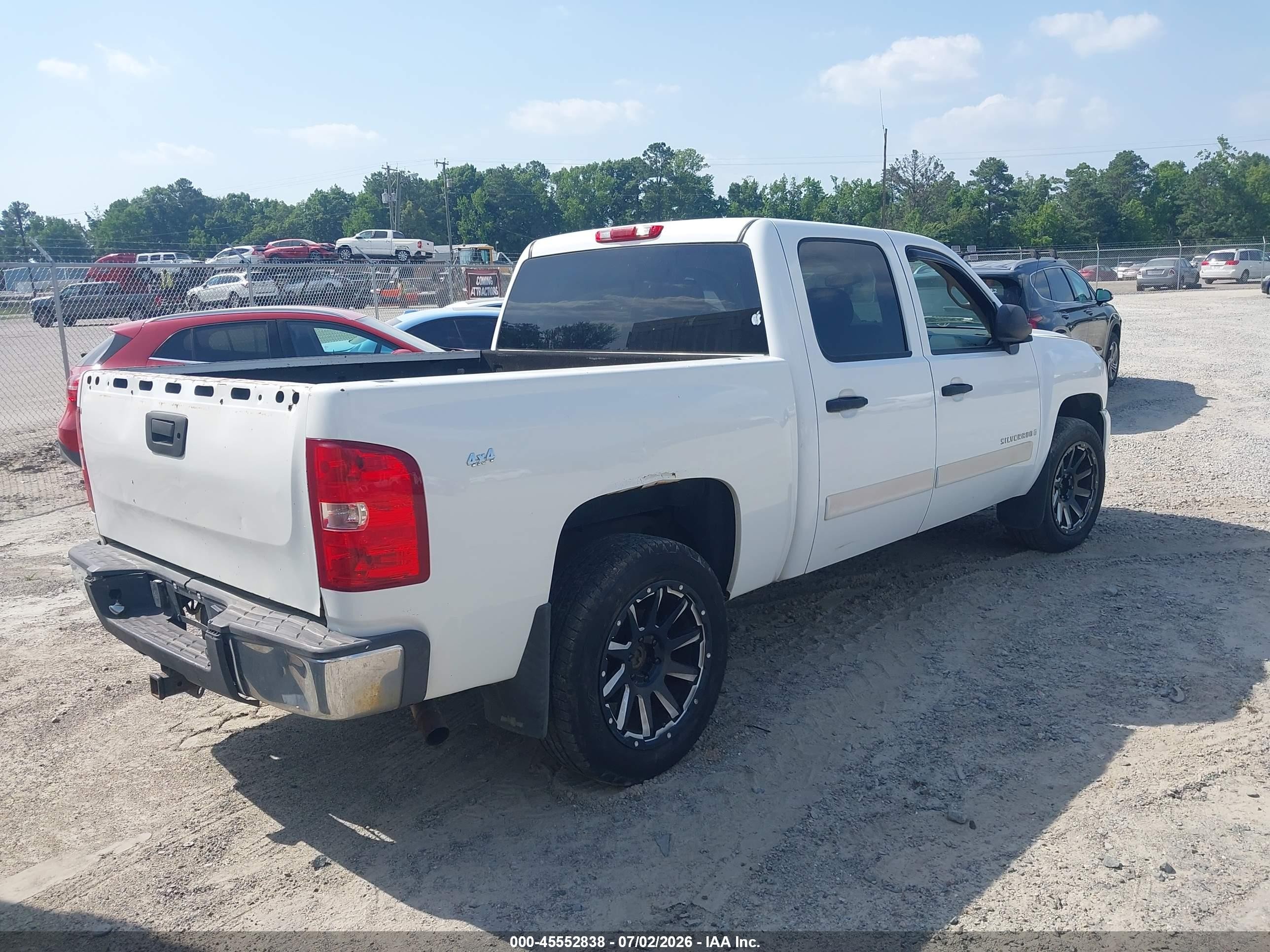 2008 Chevrolet Silverado 1500 Ls White vin: 2GCEK13C181158956