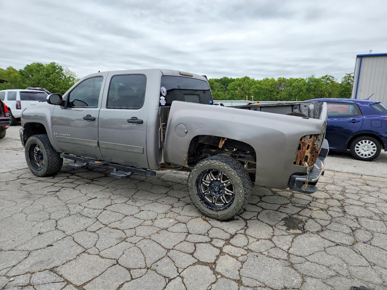 2008 Chevrolet Silverado K1500 Gray vin: 2GCEK13C781132314