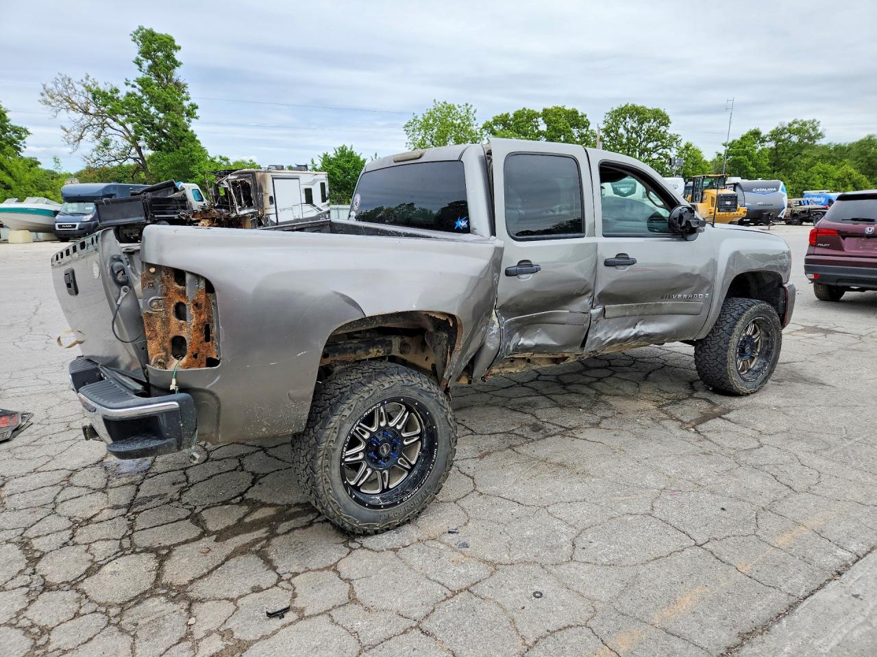 2008 Chevrolet Silverado K1500 Gray vin: 2GCEK13C781132314