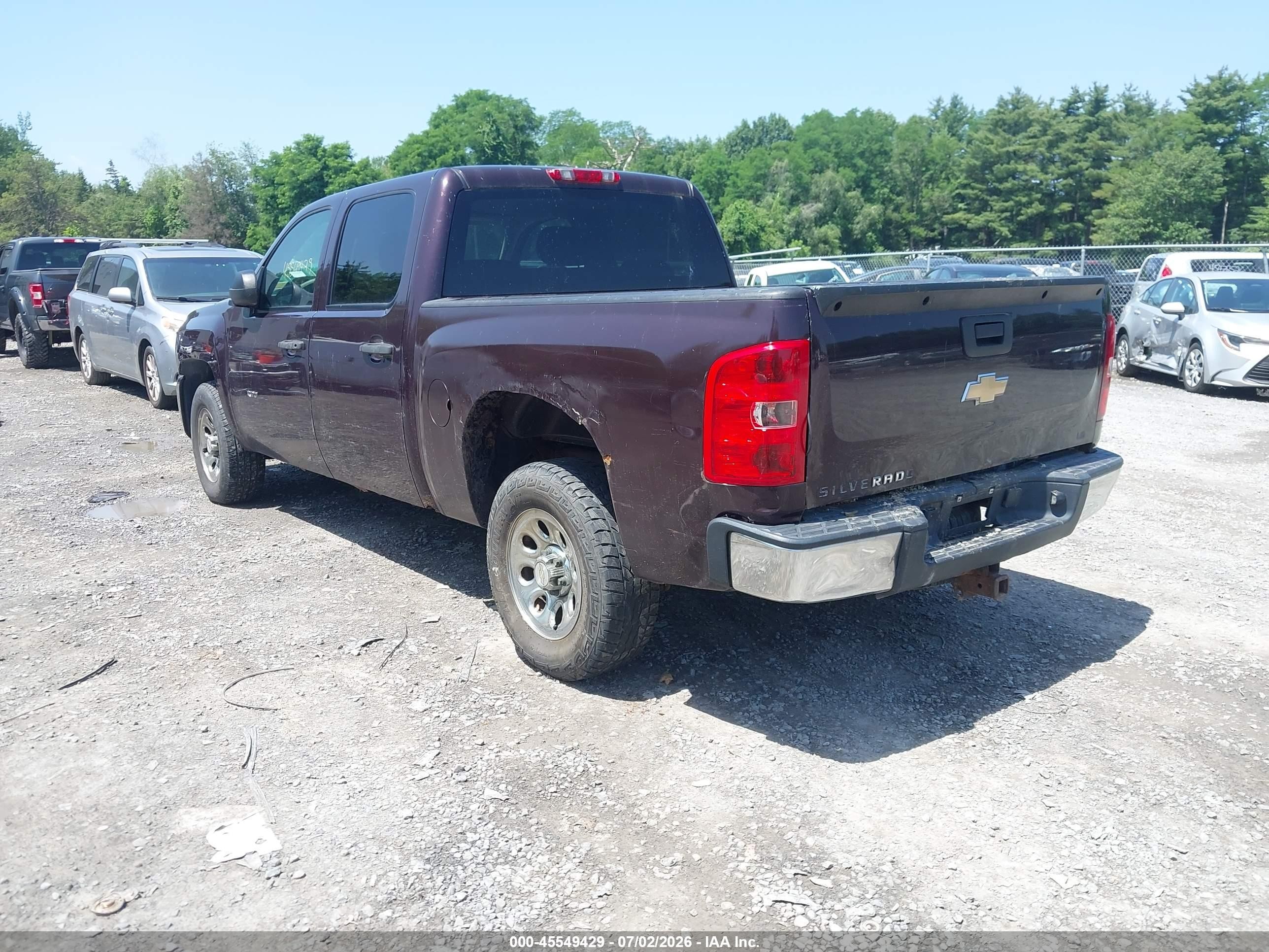 2009 Chevrolet Silverado 1500 Ls Темно-бордовый vin: 2GCEK13C791111822
