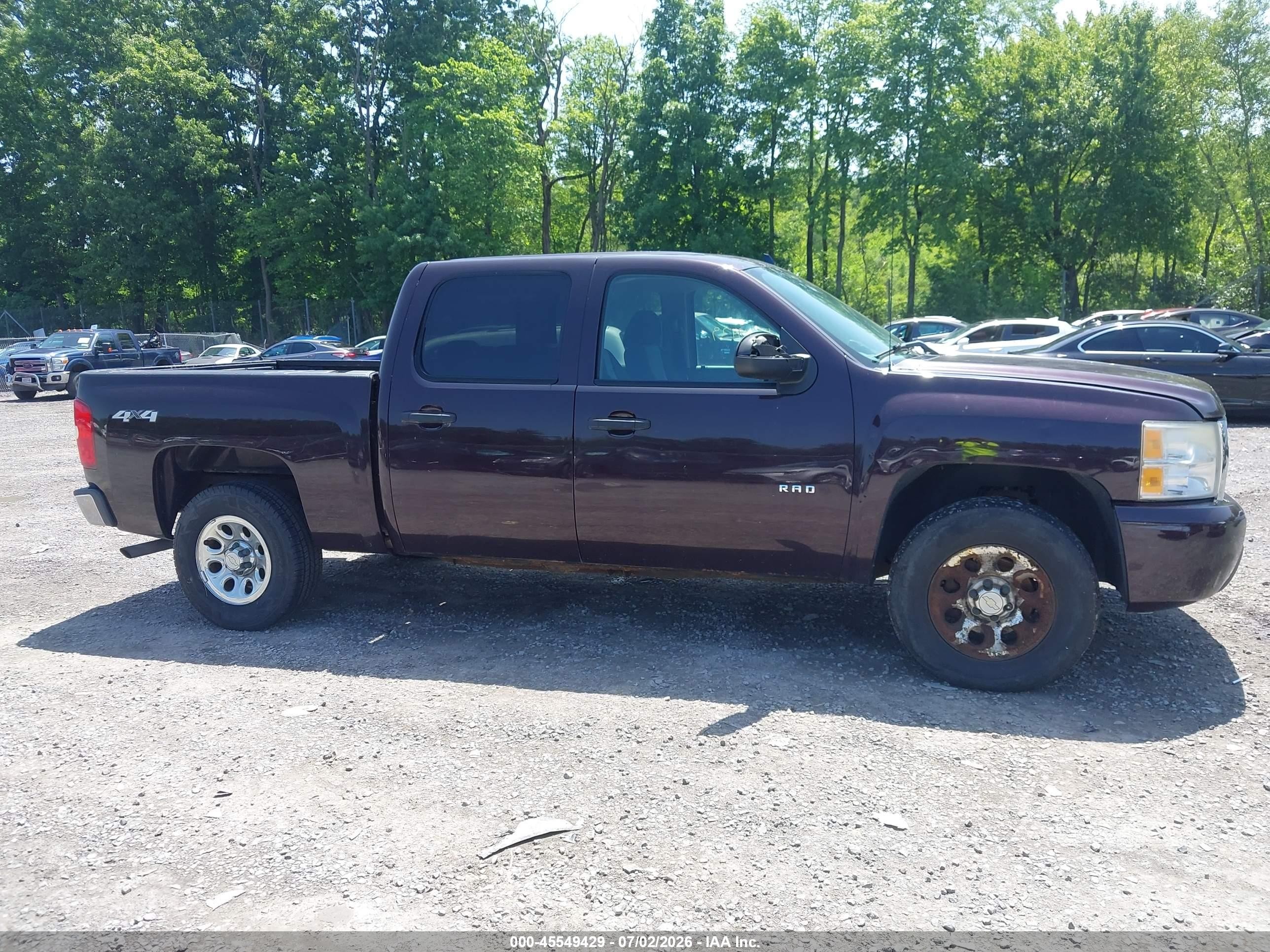 2009 Chevrolet Silverado 1500 Ls Темно-бордовый vin: 2GCEK13C791111822